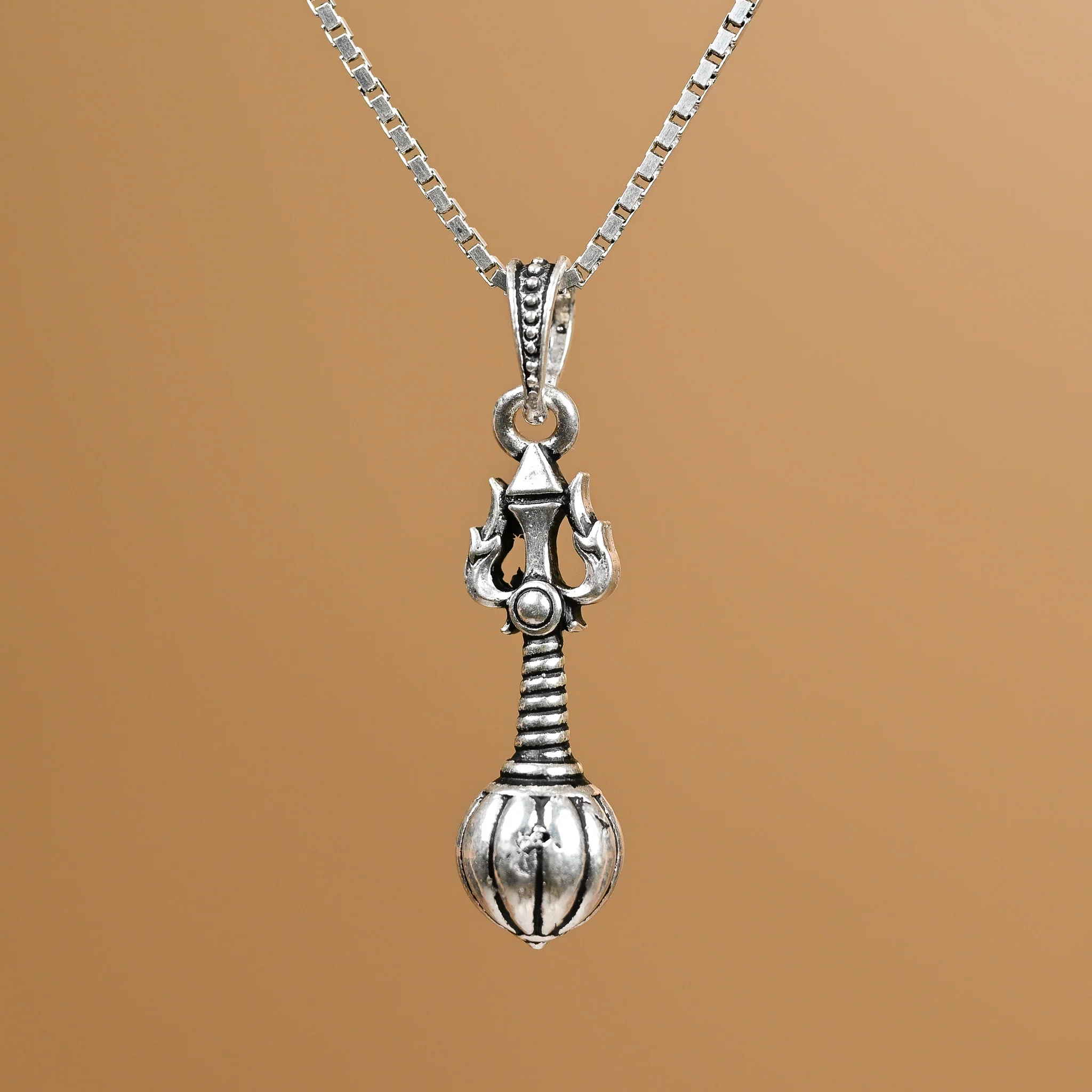 Trishul Silver Pendant - Image 2