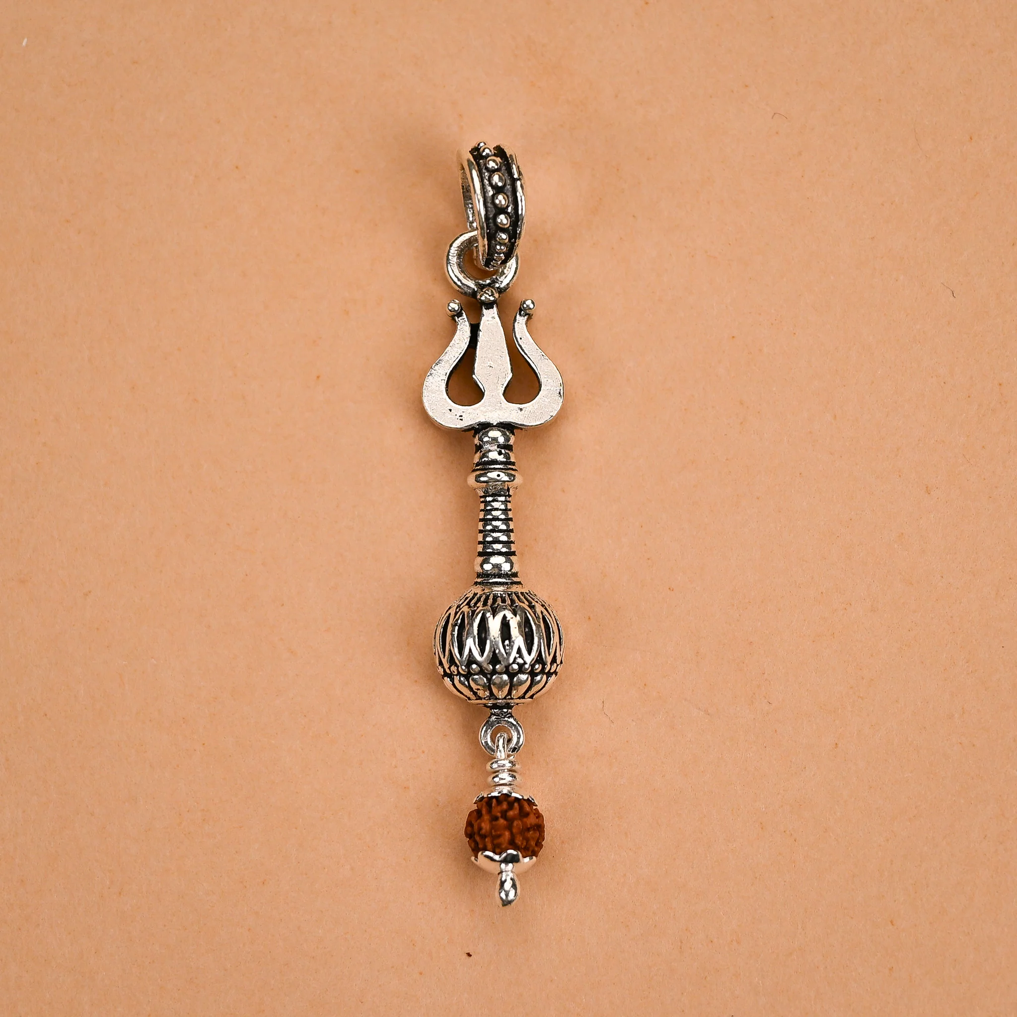 Silver Trishul Pendant