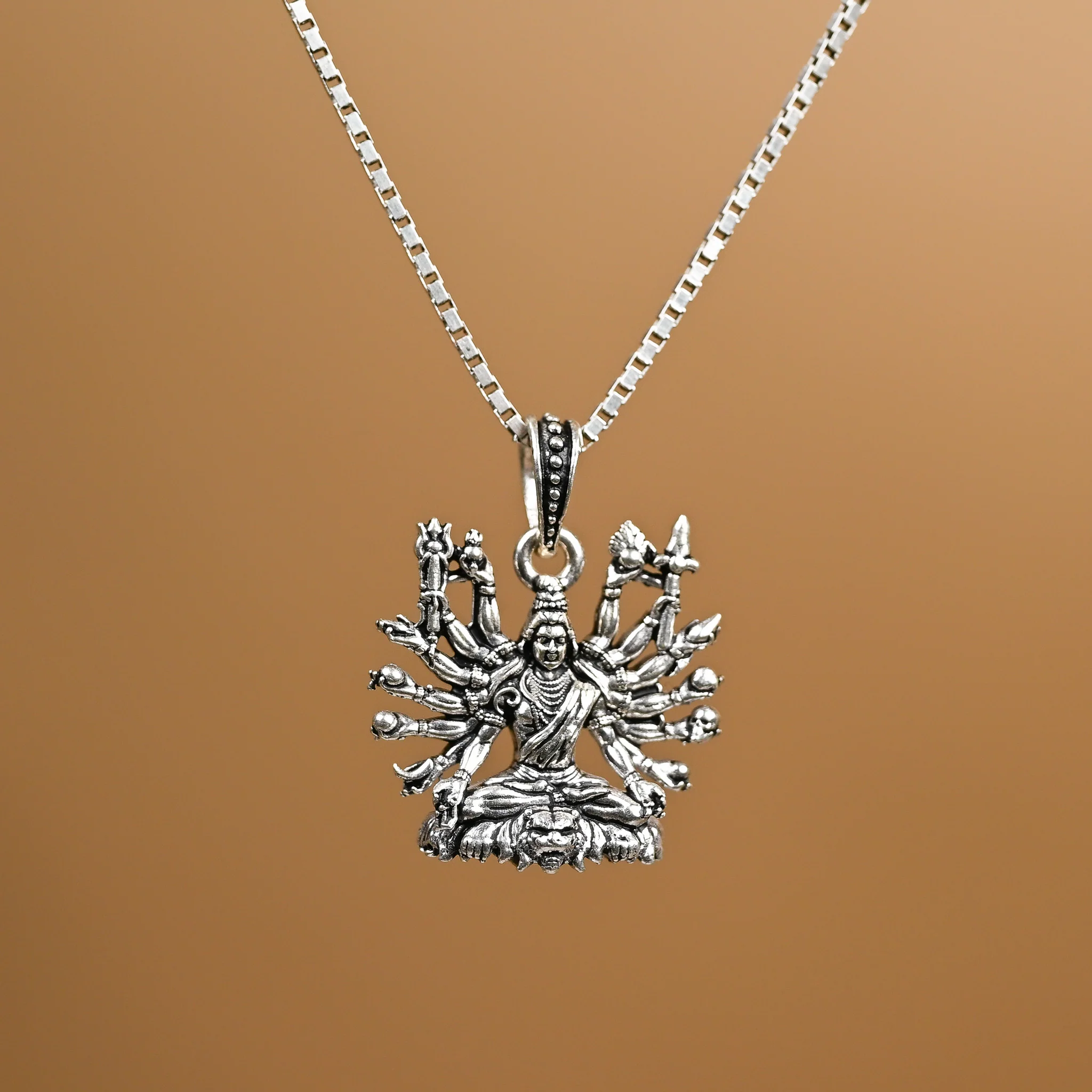 Shiva Mudra Silver Pendant - Image 3