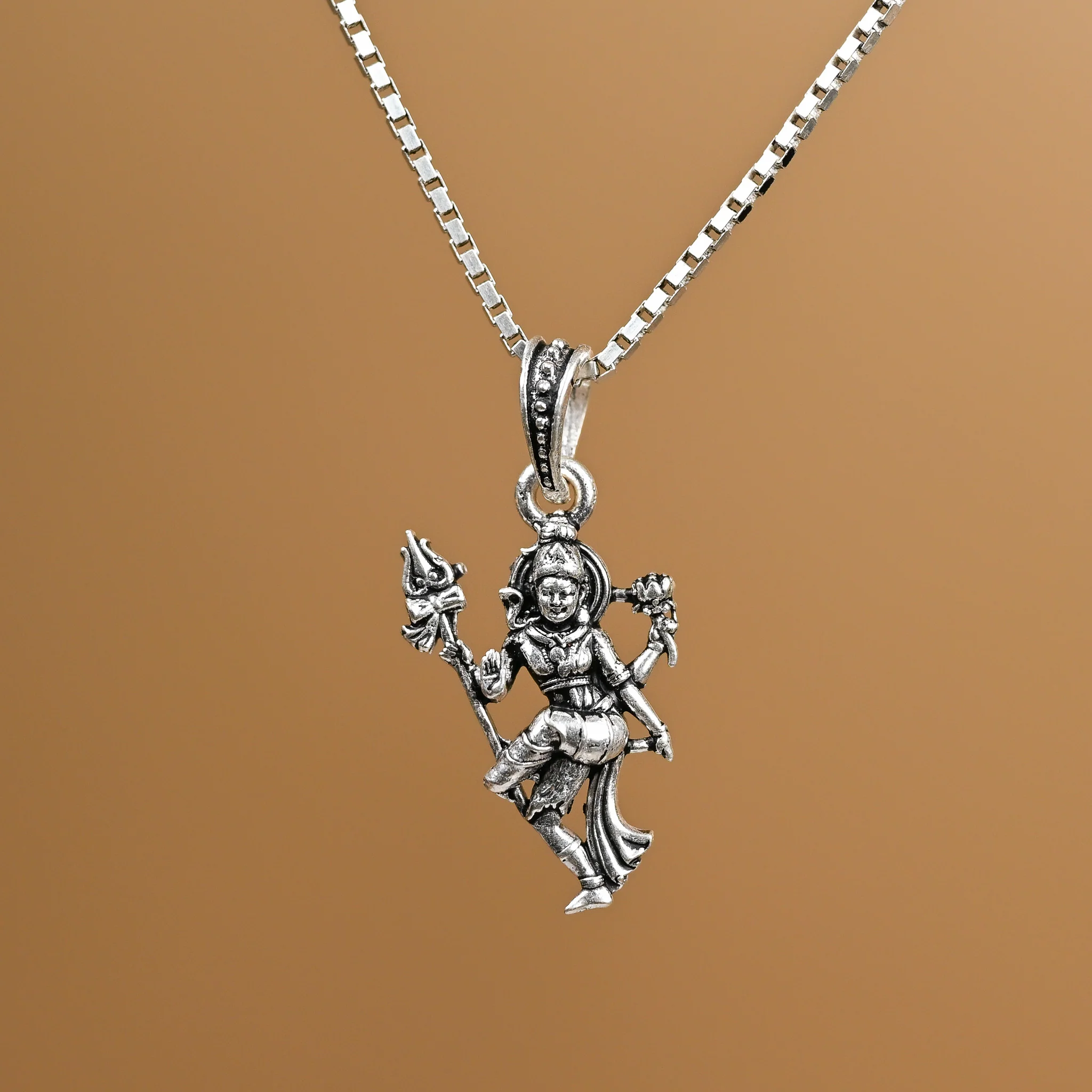 Shiva Silver Pendant - Image 3