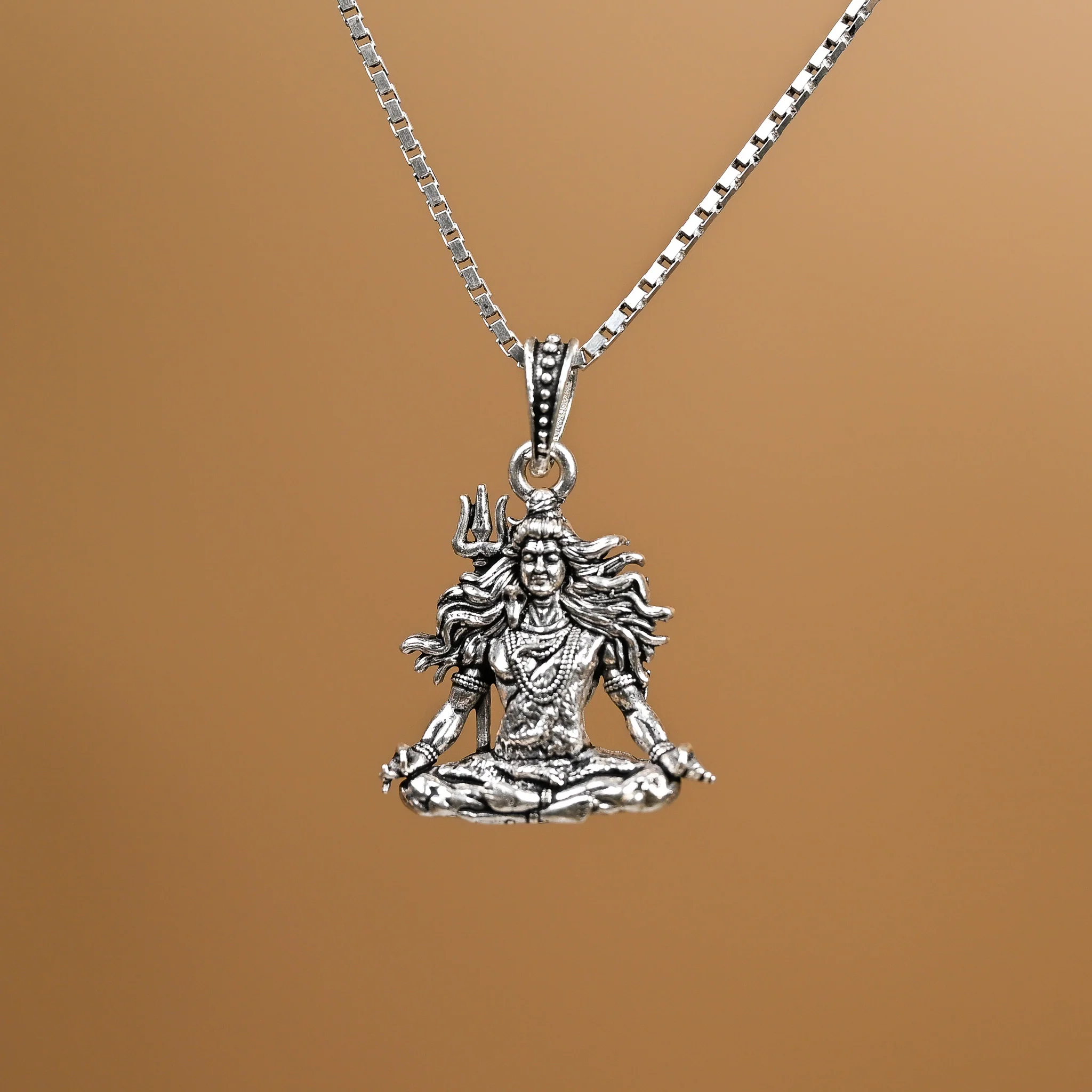 Shiva Silver Pendant - Image 3