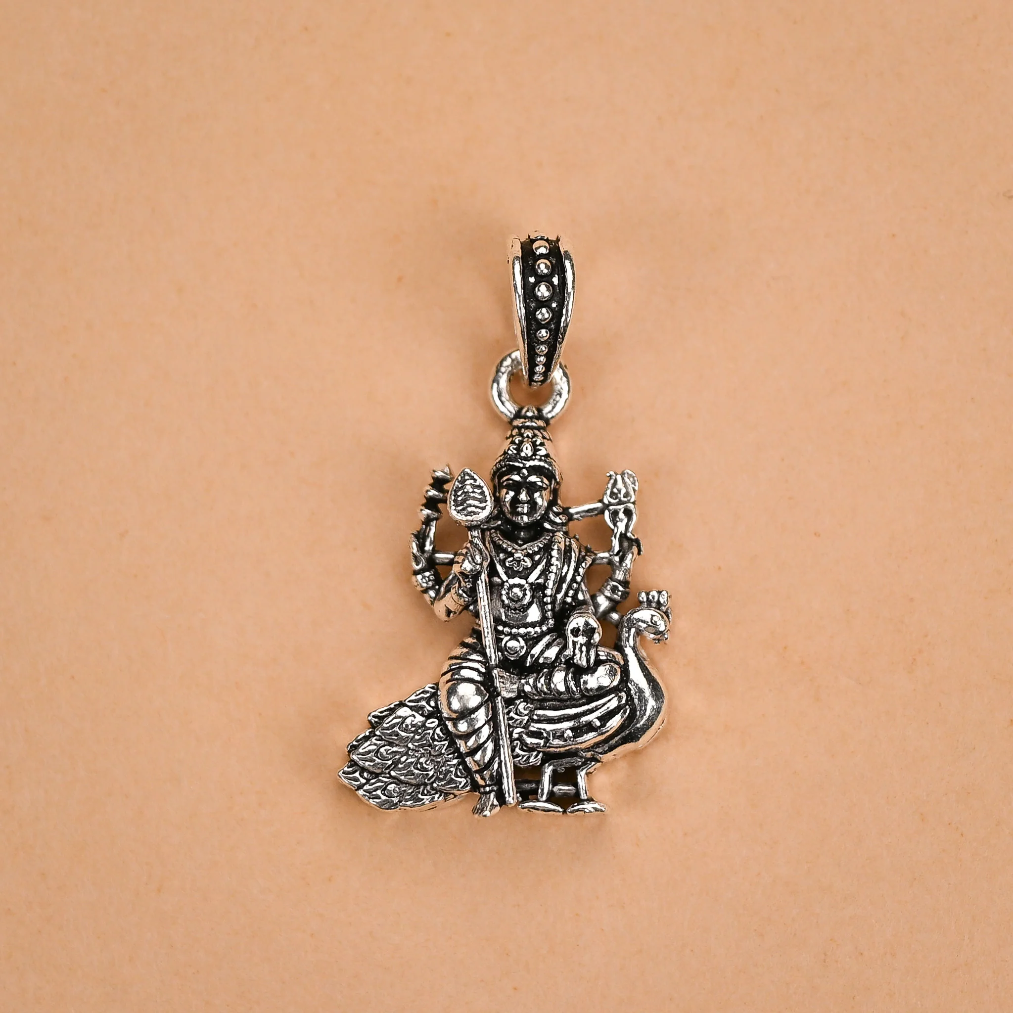 Murugan Silver Pendant - Image 2