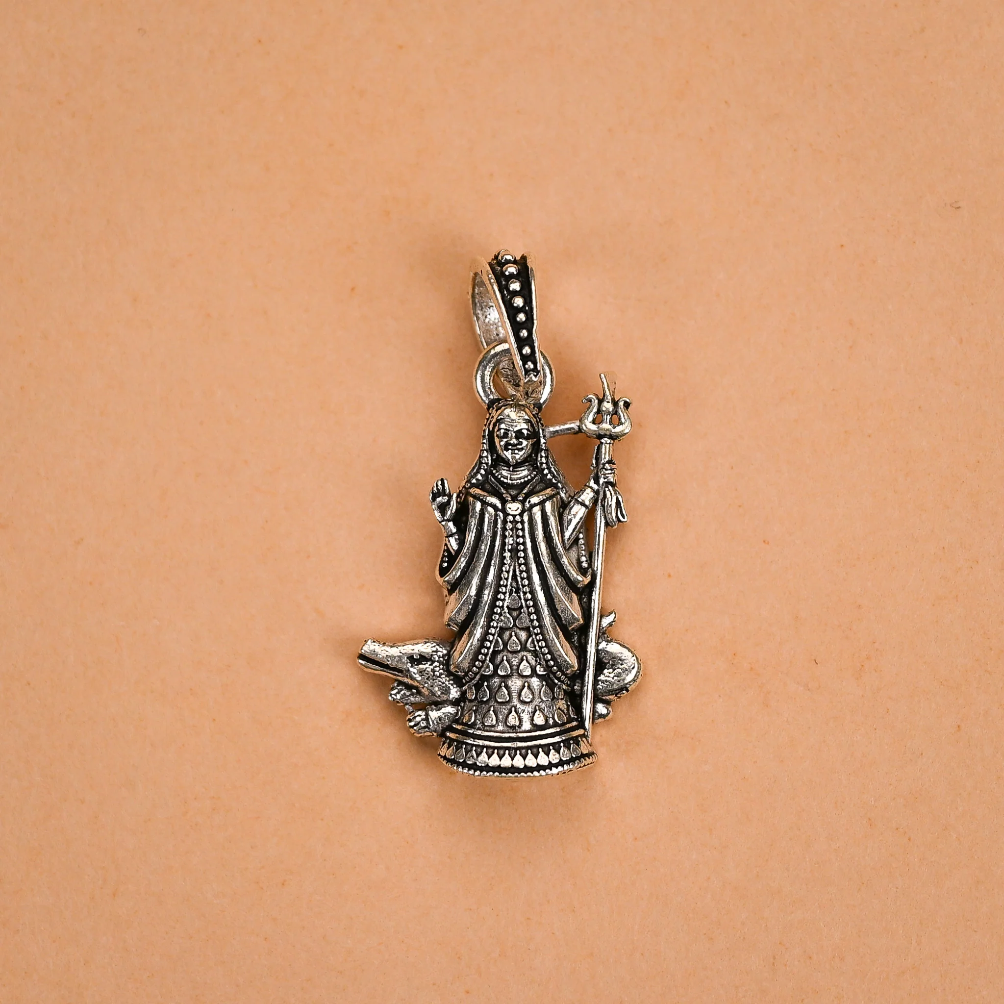 Khodiyar Mata Silver Pendant - Image 2