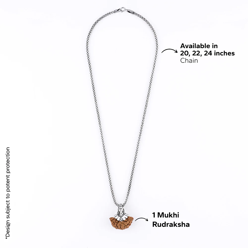 Adiyogi Pendant 1 Mukhi Rudraksha - Image 6