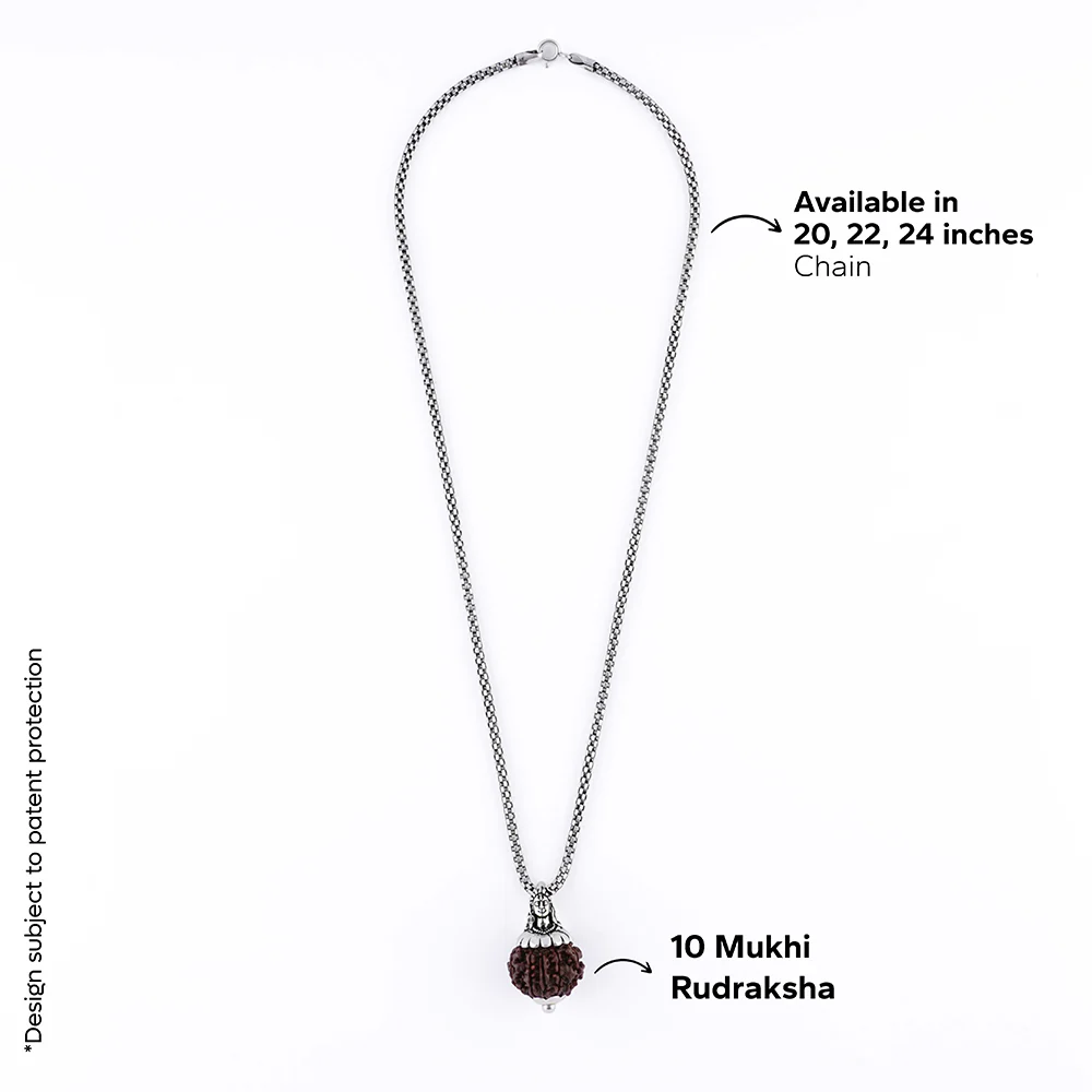 Adiyogi Pendant (10 Mukhi Nepali Rudraksha) - Image 6