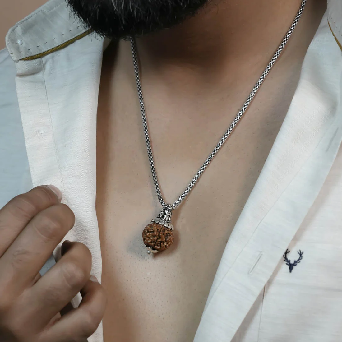 Adiyogi Pendant (11 Mukhi Nepali Rudraksha) - Image 3