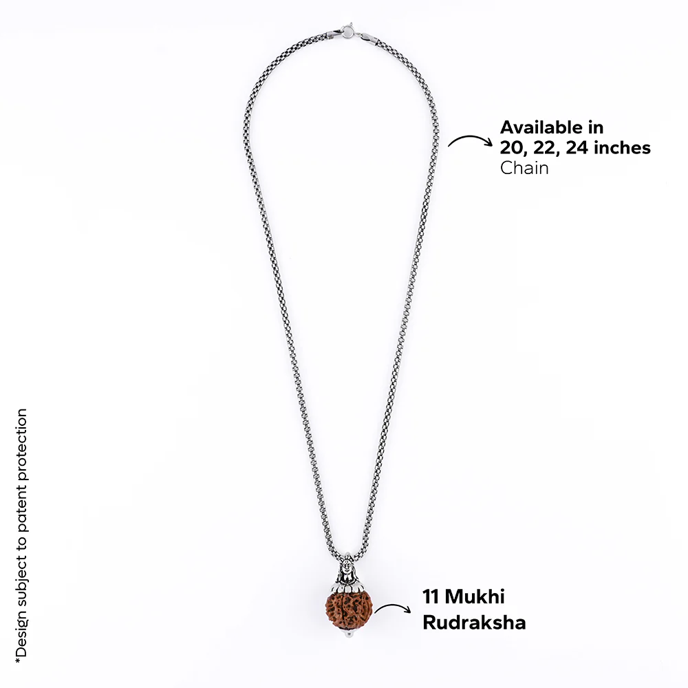 Adiyogi Pendant (11 Mukhi Nepali Rudraksha) - Image 6
