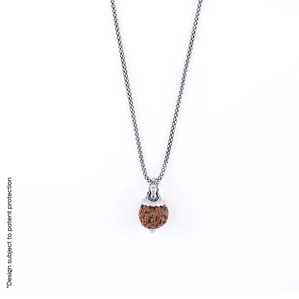 Adiyogi Pendant (5 Mukhi Nepali Rudraksha) - Image 4