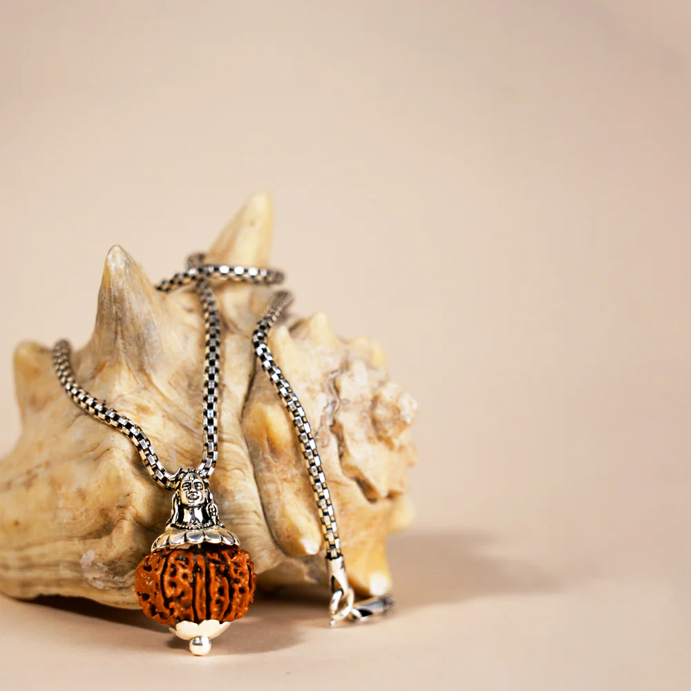 Adiyogi Pendant (5 Mukhi Nepali Rudraksha) - Image 7