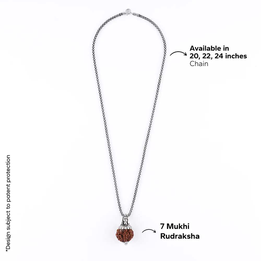 Adiyogi Pendant (7 Mukhi Nepali Rudraksha) - Image 6