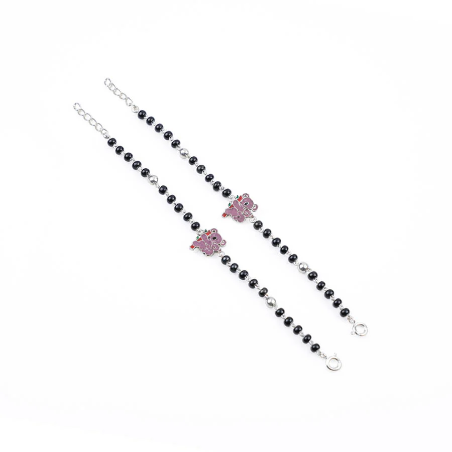 Black Beads and Koala Silver Nazariya for Kids - Image 3