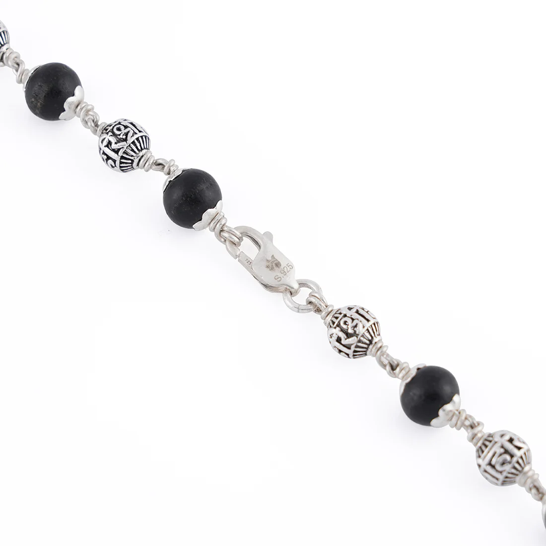 Karungali with Shree Hari Silver Beads Mala - Image 5