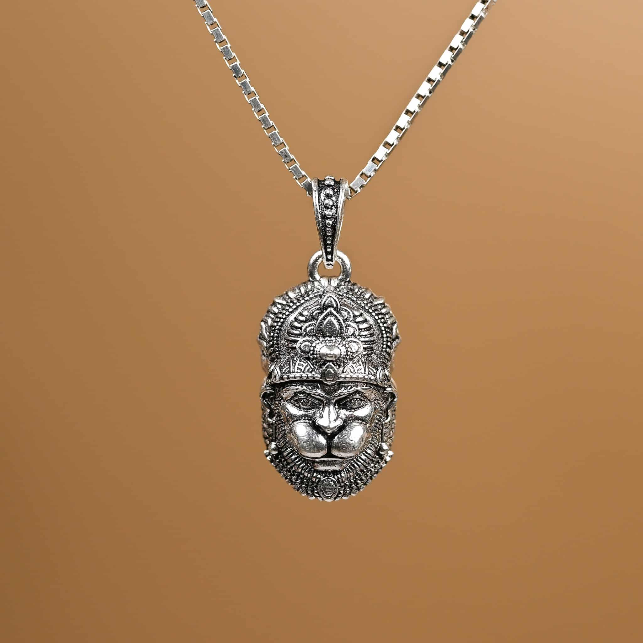 Hanuman Silver Pendant - Image 3