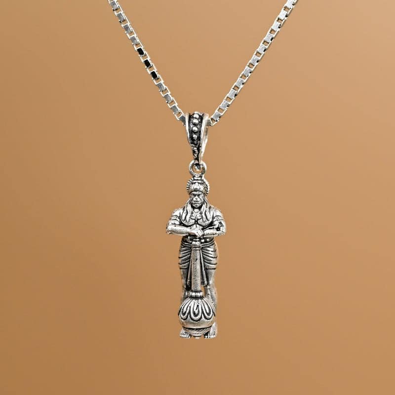 Hunuman Silver Pendant - Image 3