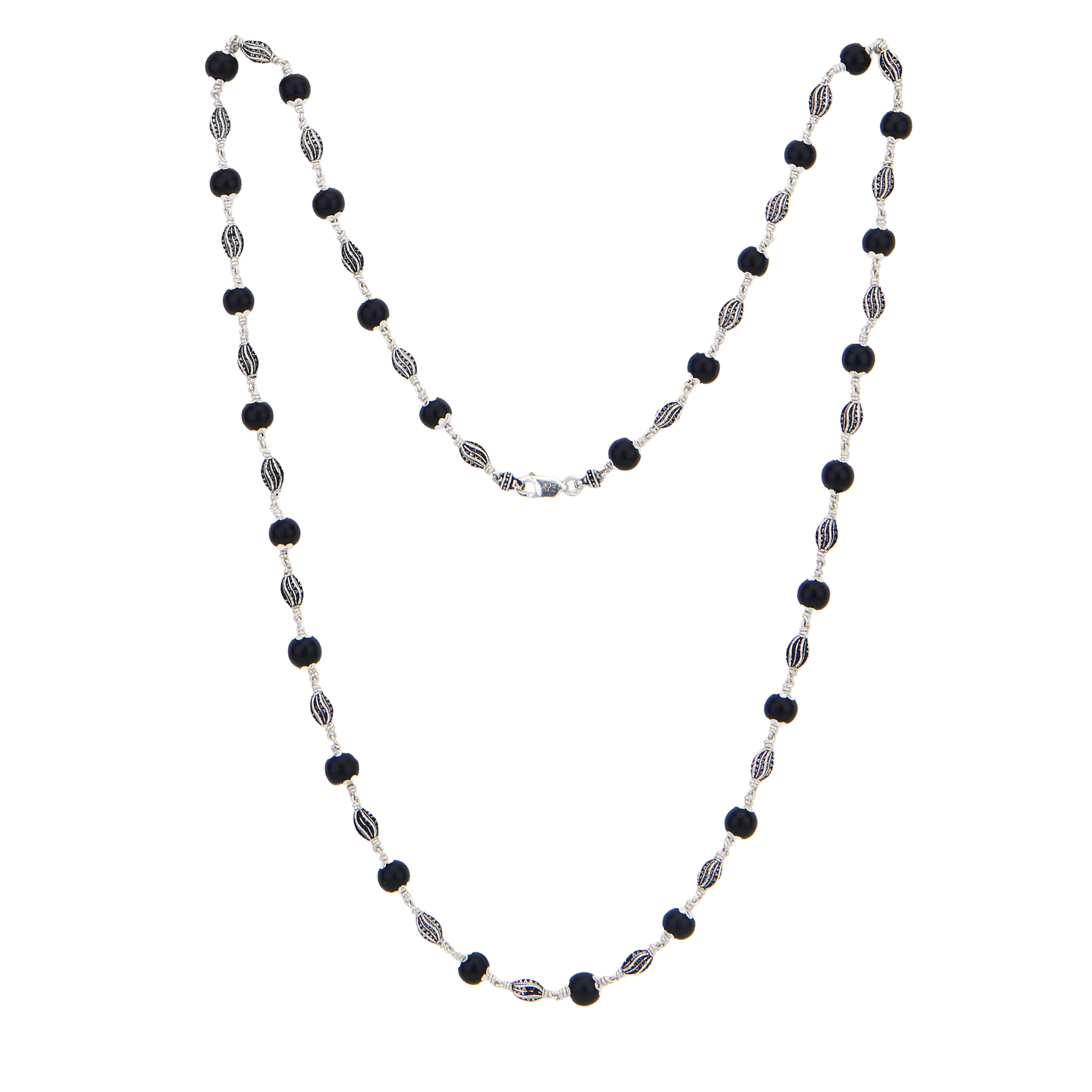 Karungali Silver Mala (Marquise Beads) - Image 6