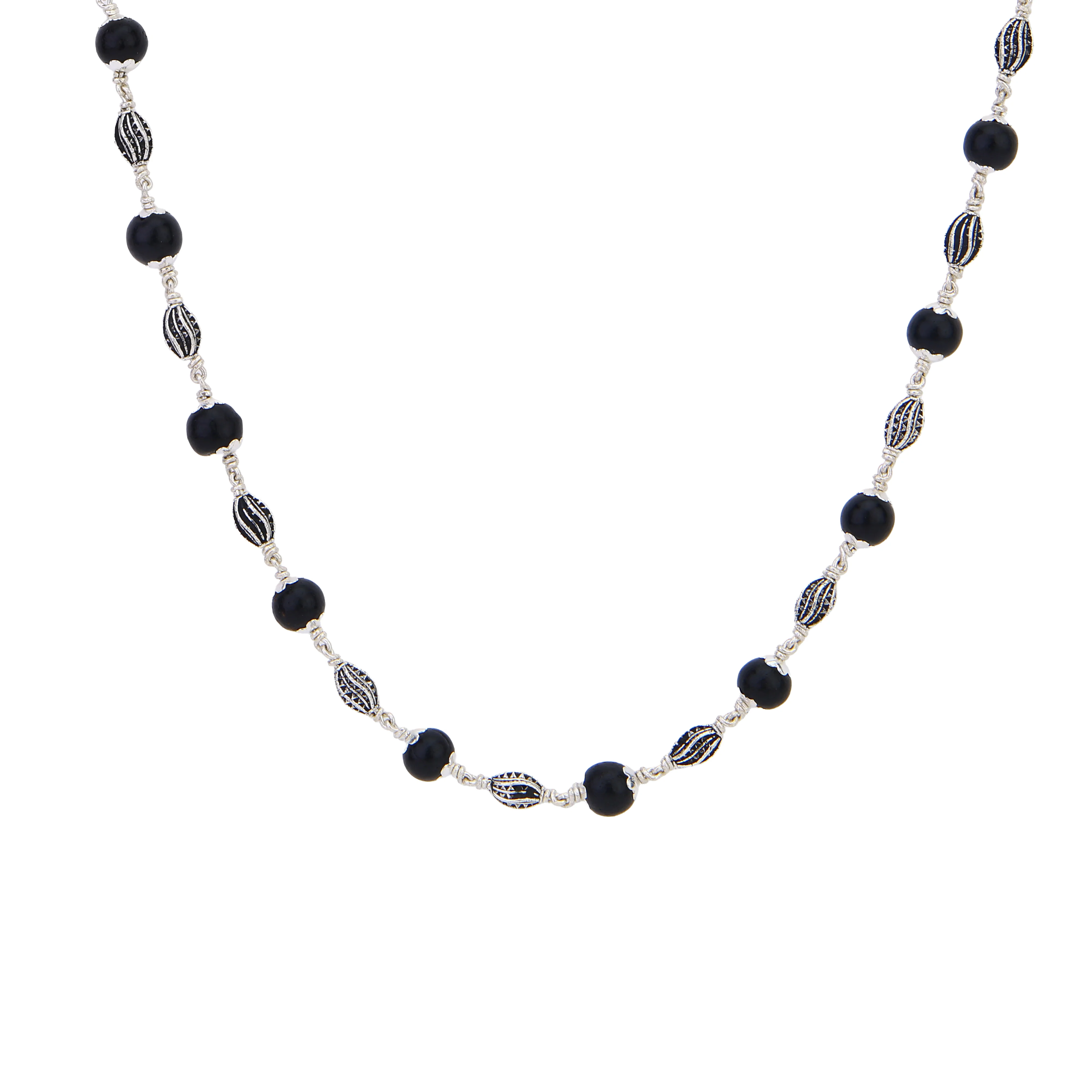 Karungali Silver Mala (Marquise Beads) - Image 7