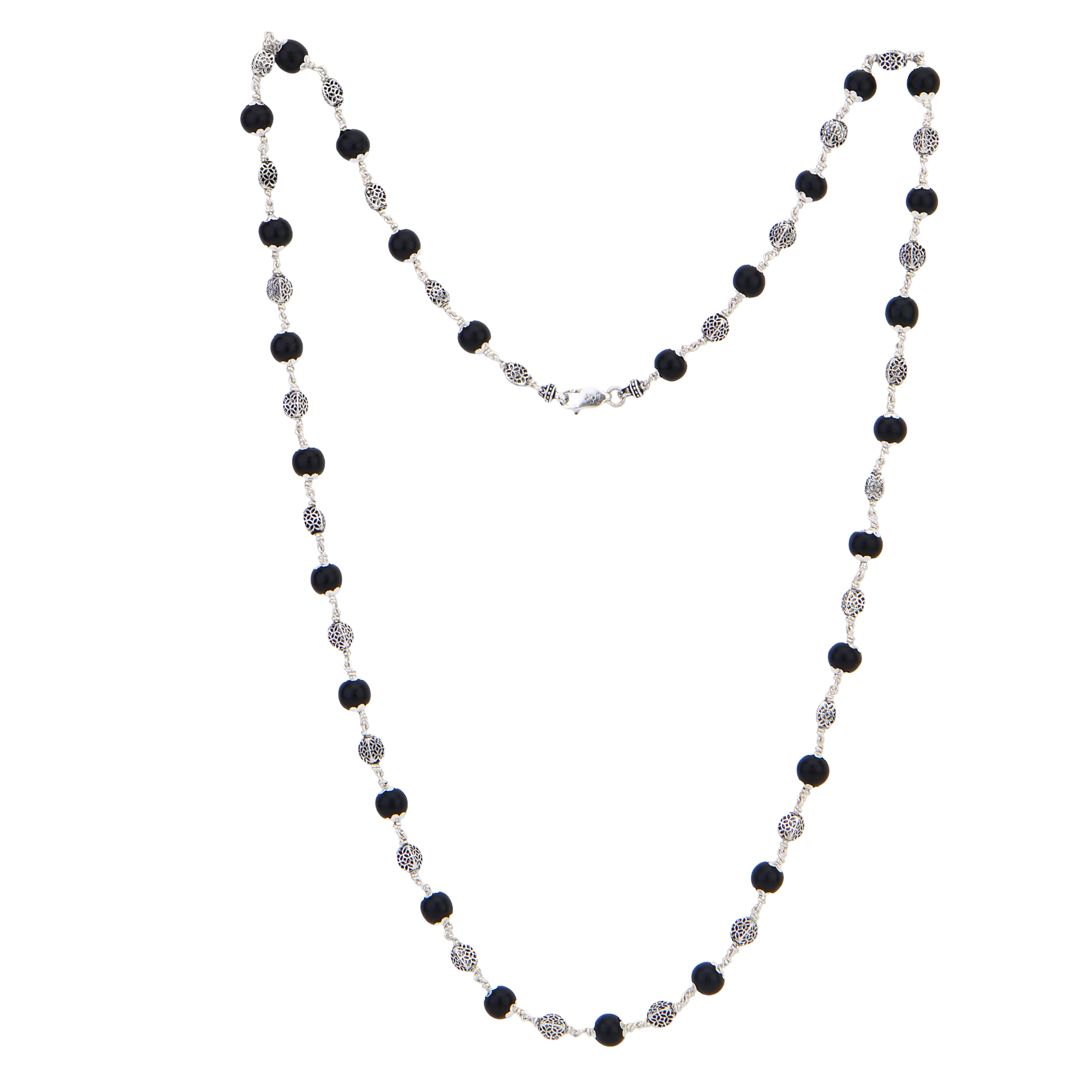 Karungali Silver Mala (Oval Beads) - Image 6
