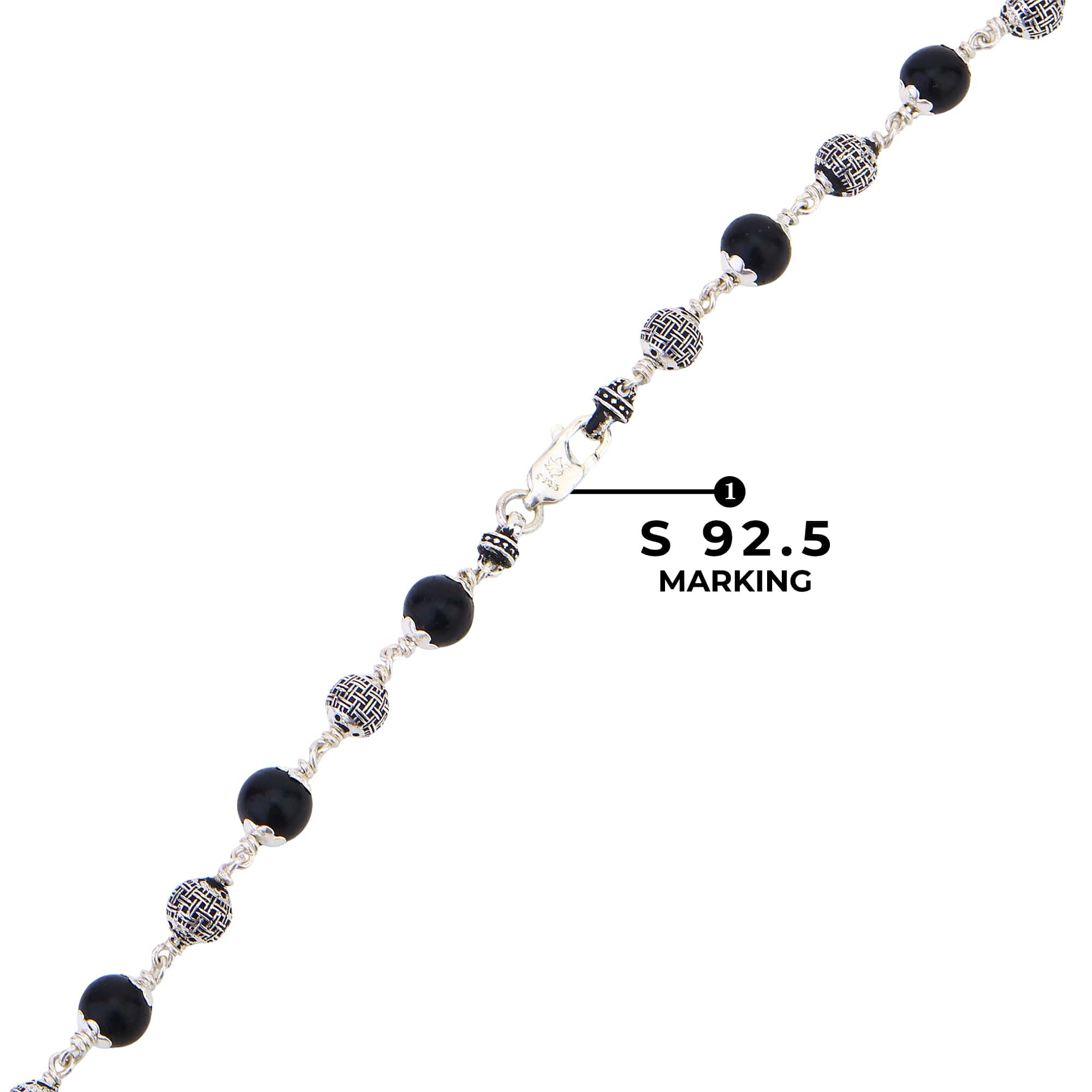 Karungali Silver Mala (Spherical Beads) - Image 4