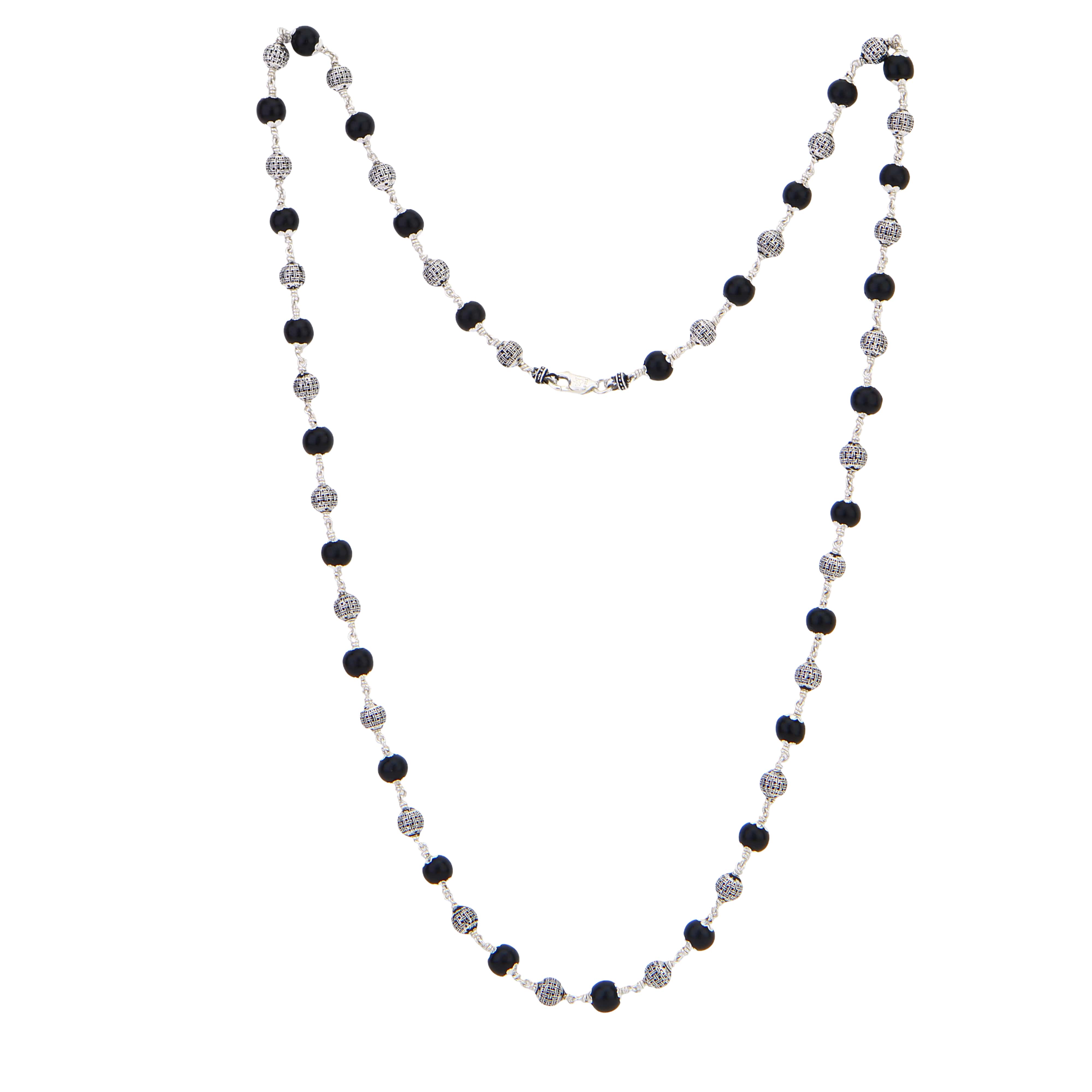 Karungali Silver Mala (Spherical Beads) - Image 6