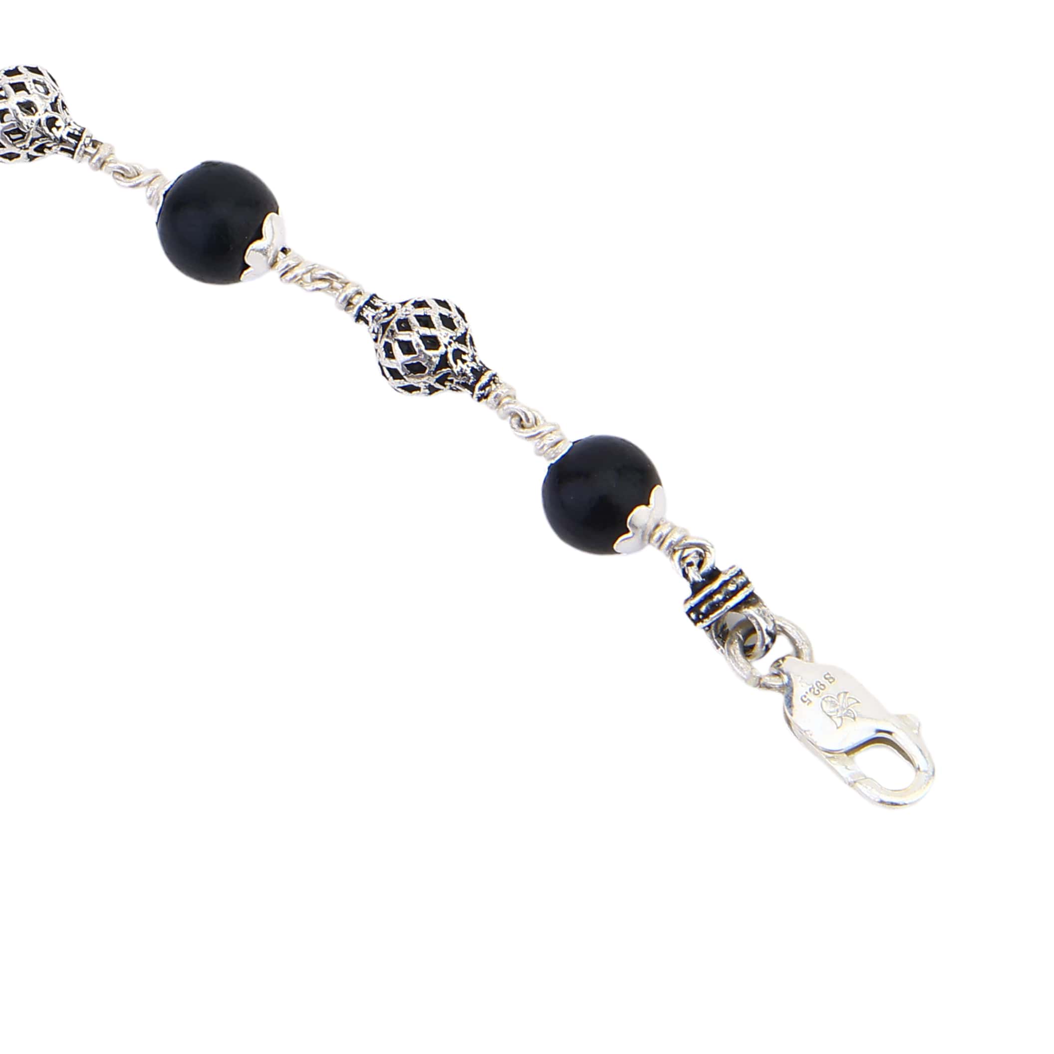 Karungali with Alternate Silver Bracelet - Image 6