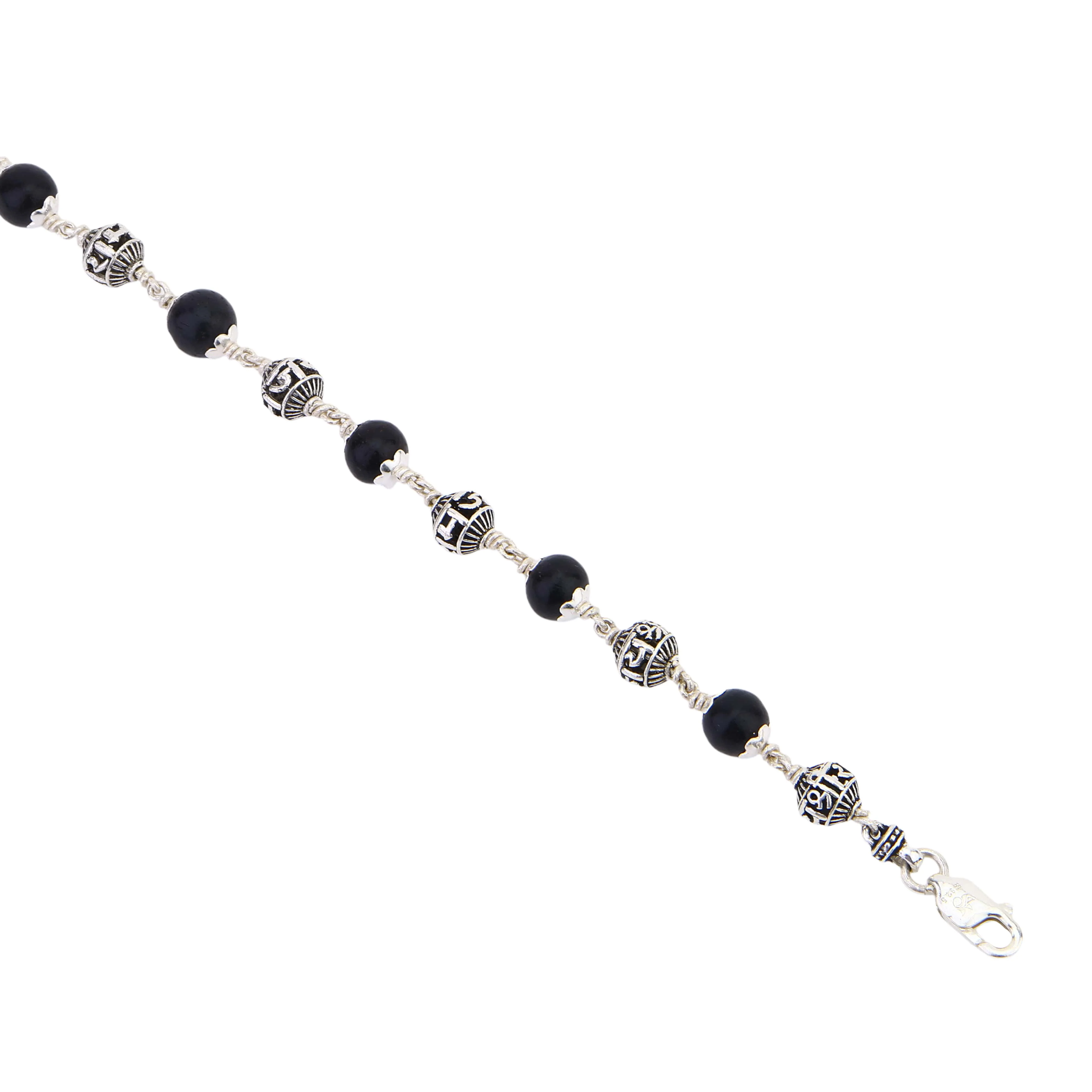 Karungali with Jay Shree Ram Silver Bracelet - Image 5