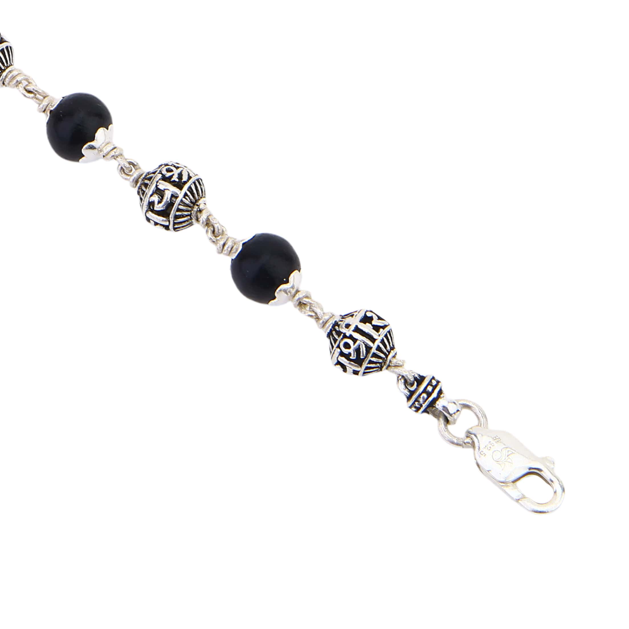 Karungali with Jay Shree Ram Silver Bracelet - Image 6