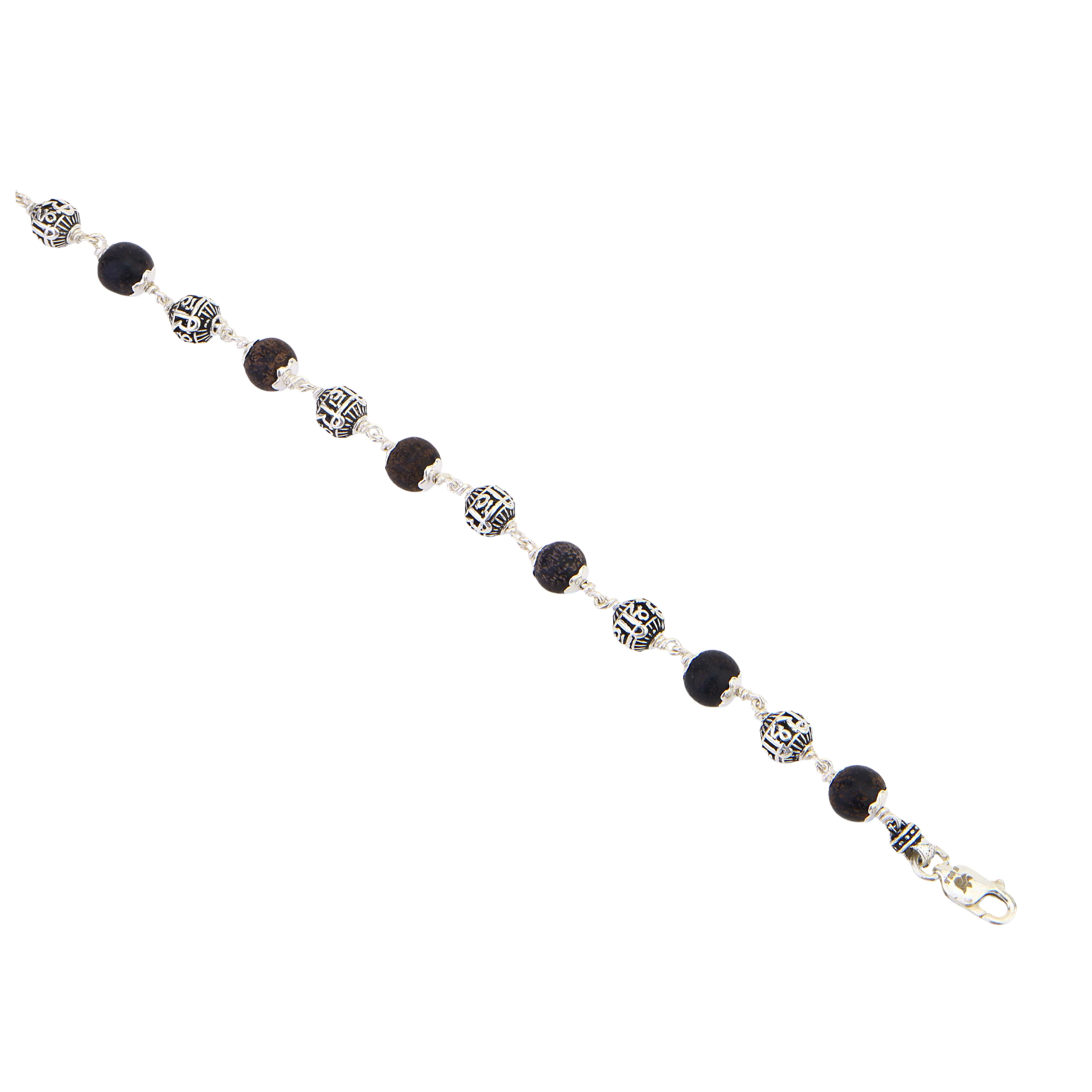 Karungali with Shree Hari Silver Bracelet - Image 5