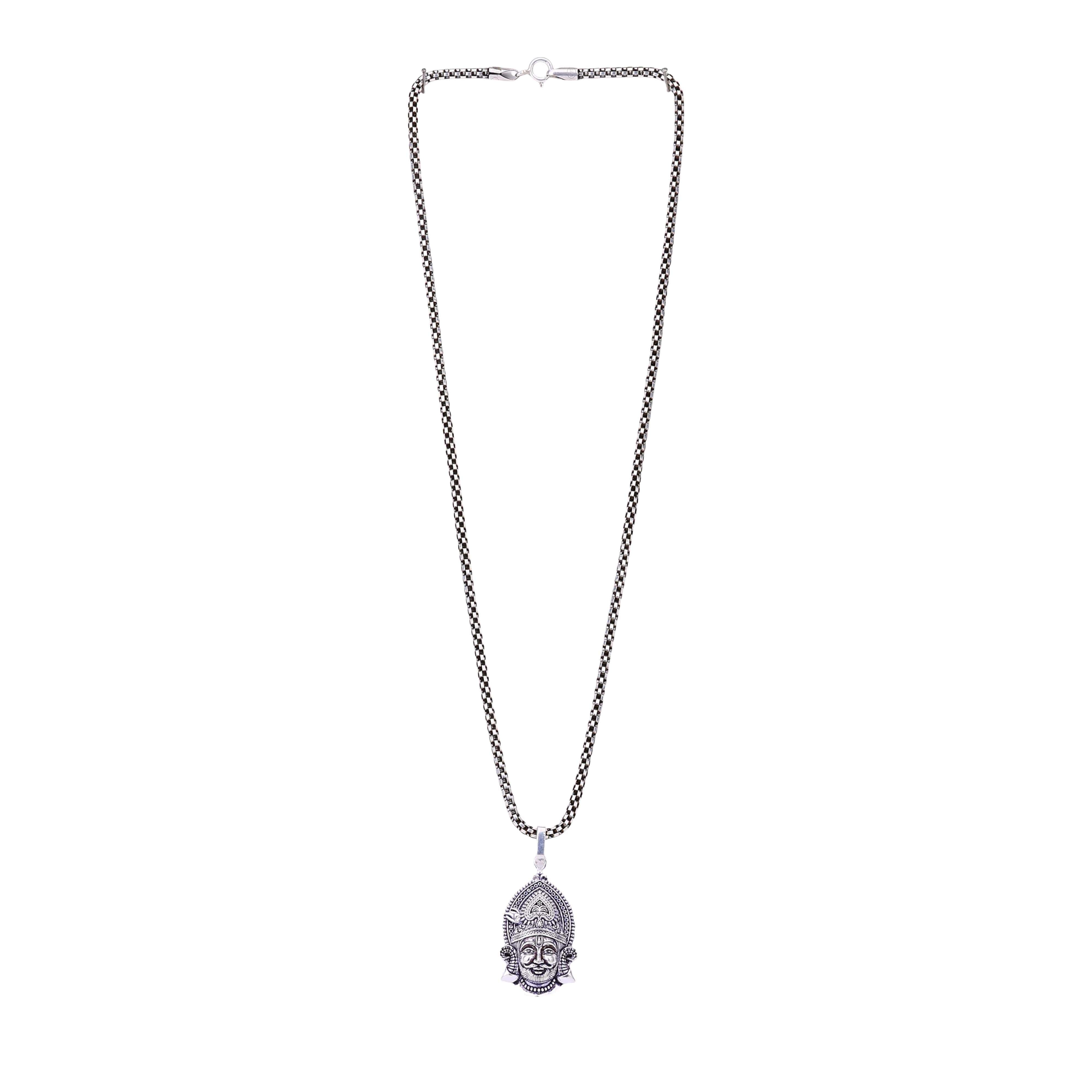 Khatu Shyam Baba Silver Pendant - Image 6