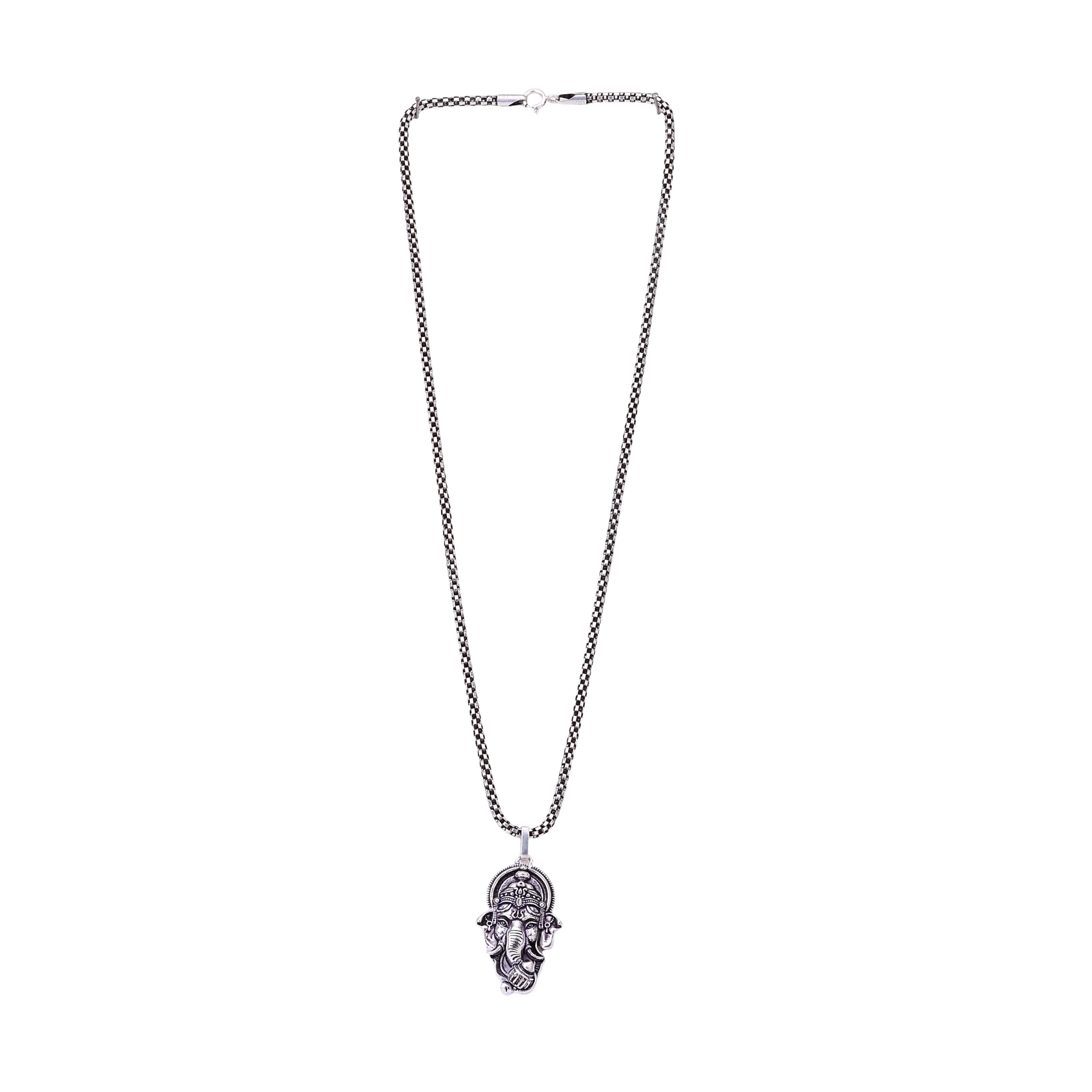 Lord Ganesha Silver Pendant - Image 6