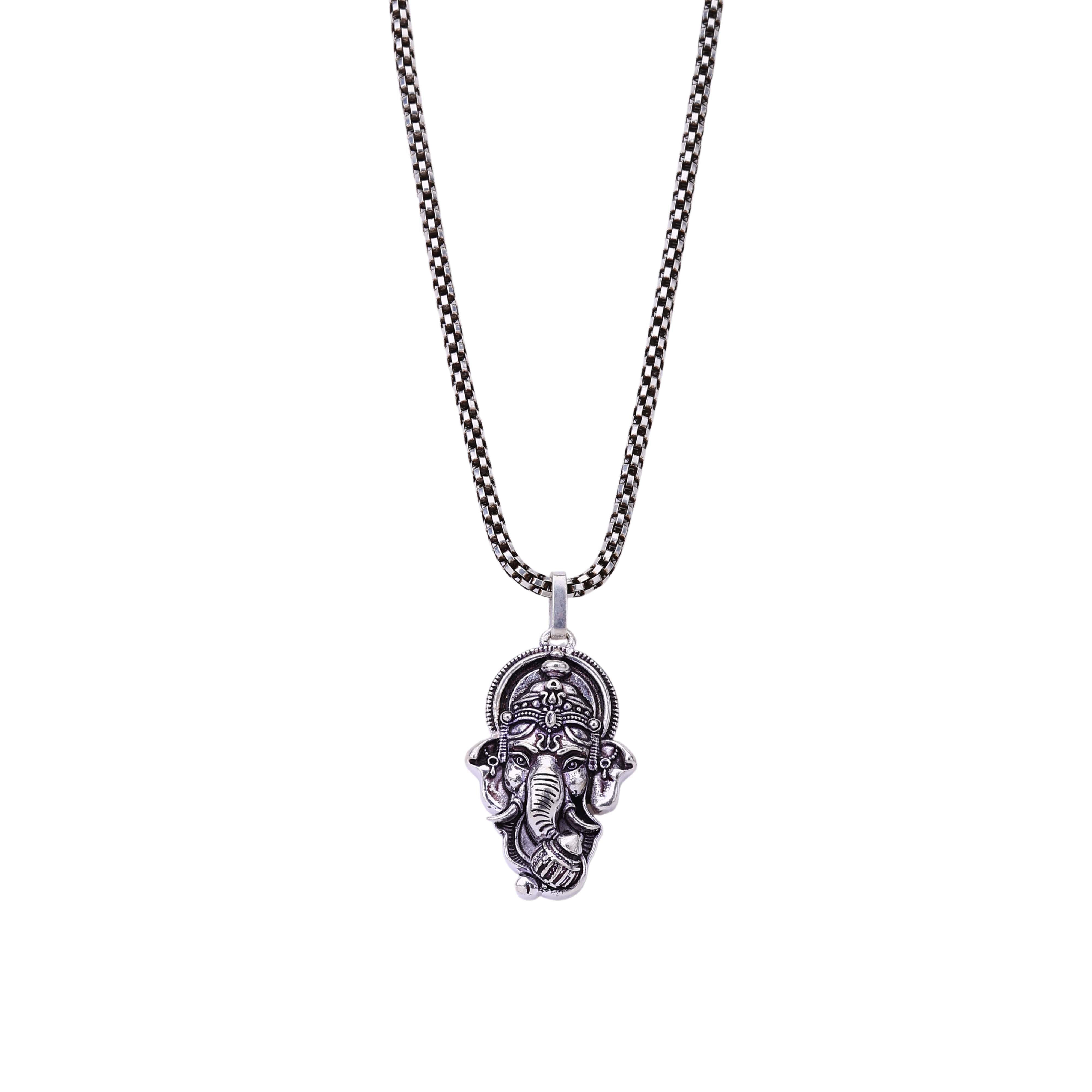 Lord Ganesha Silver Pendant - Image 7