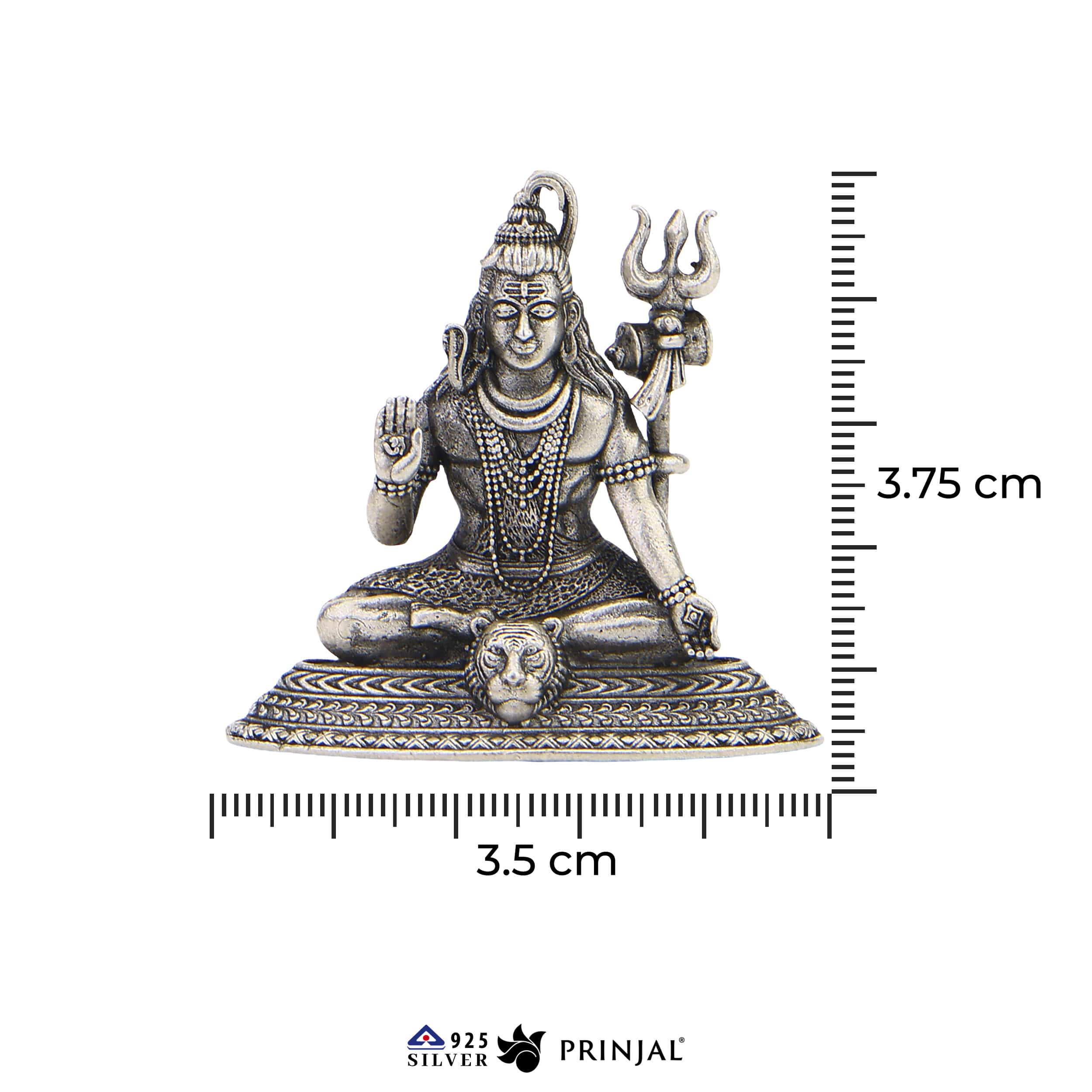 Lord Shiva Silver Idol - Image 3