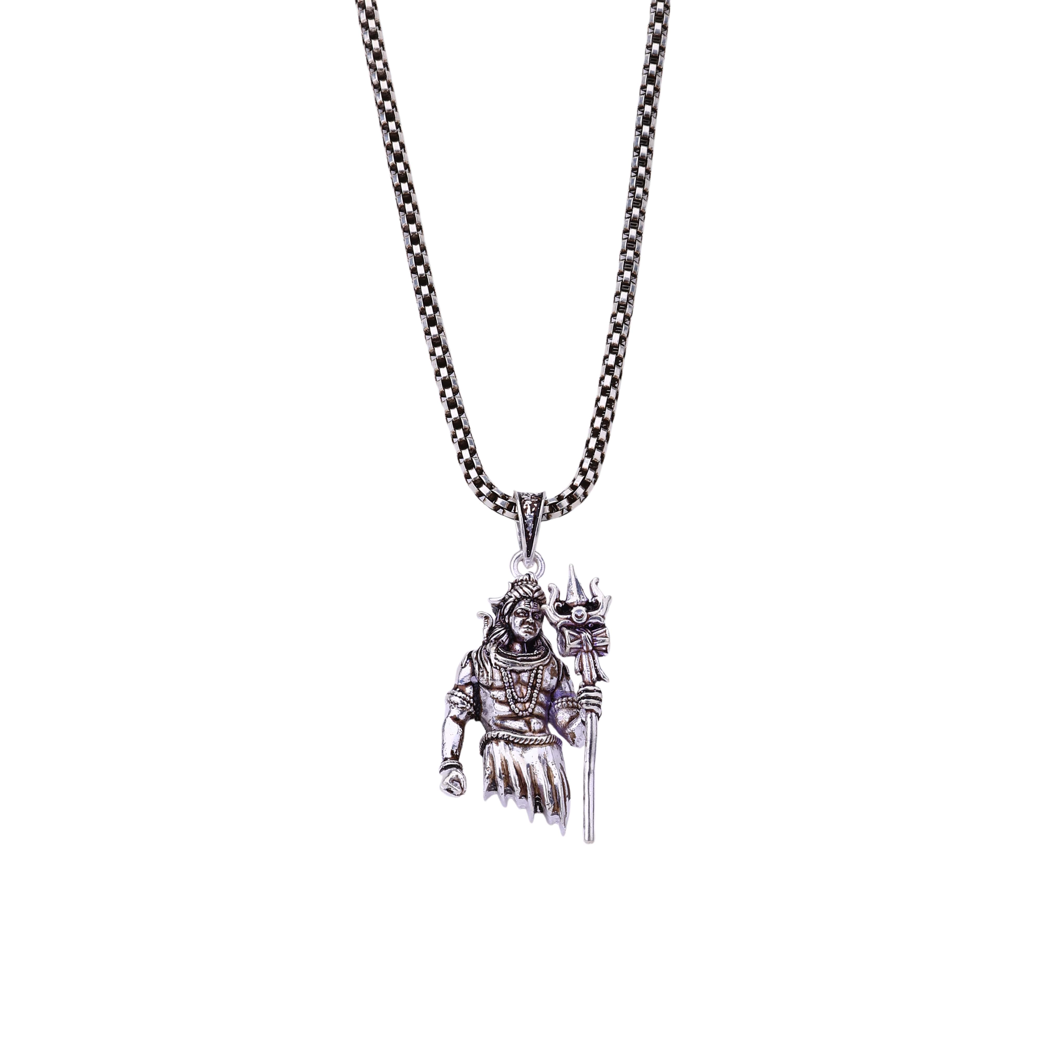 Lord Shiva Silver Pendant - Image 7