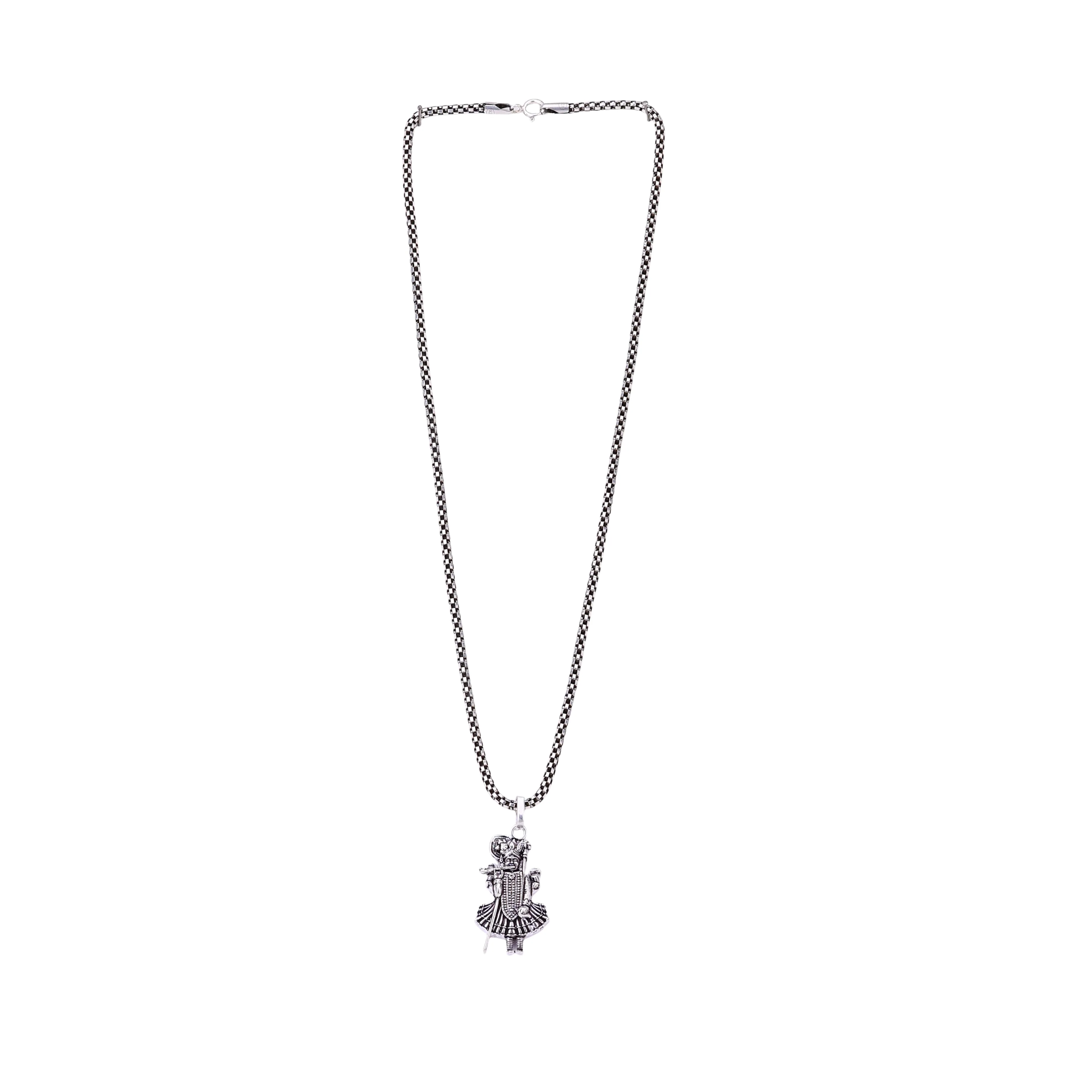 Lord Shrinathji Silver Pendant - Image 6