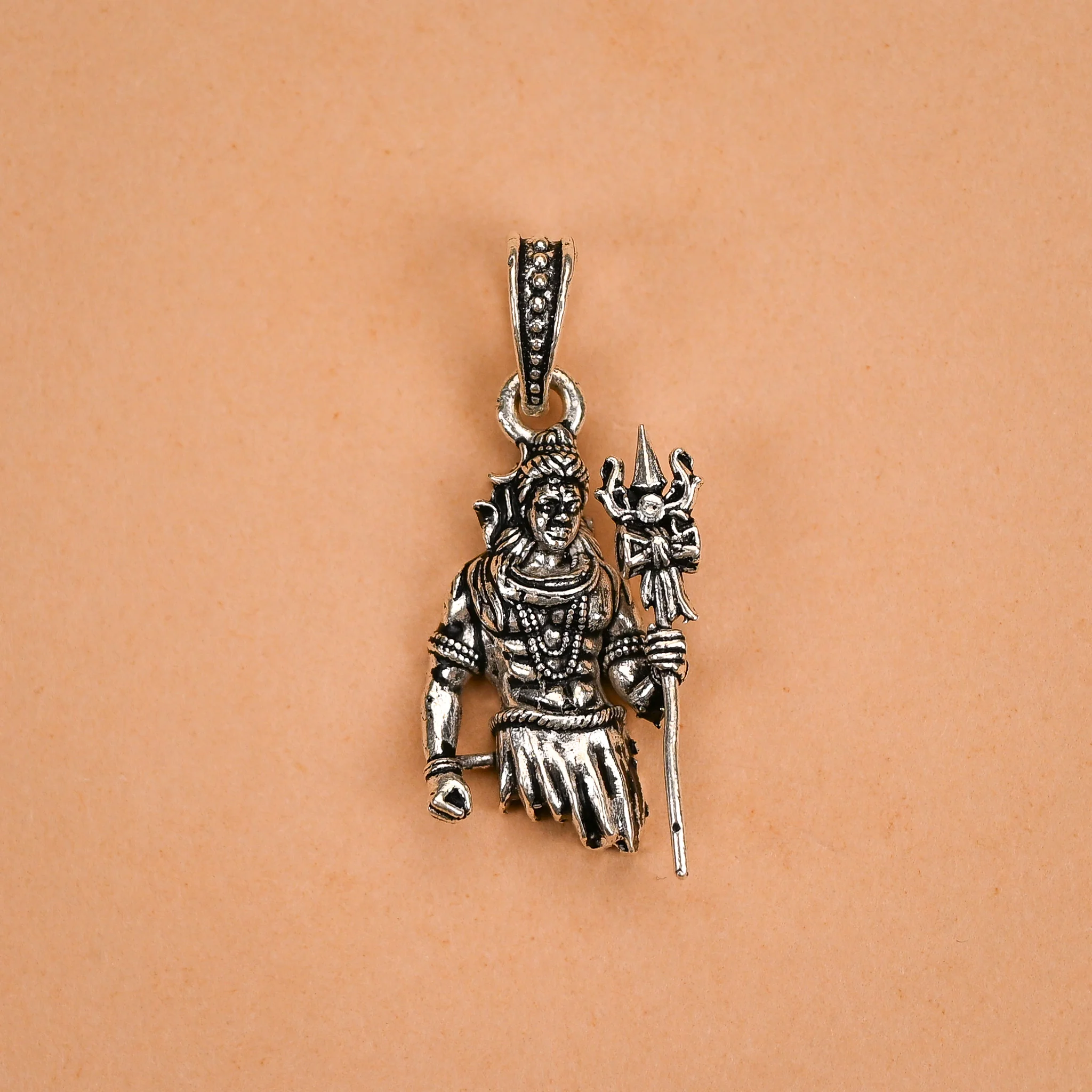 Mahadev Silver Pendent