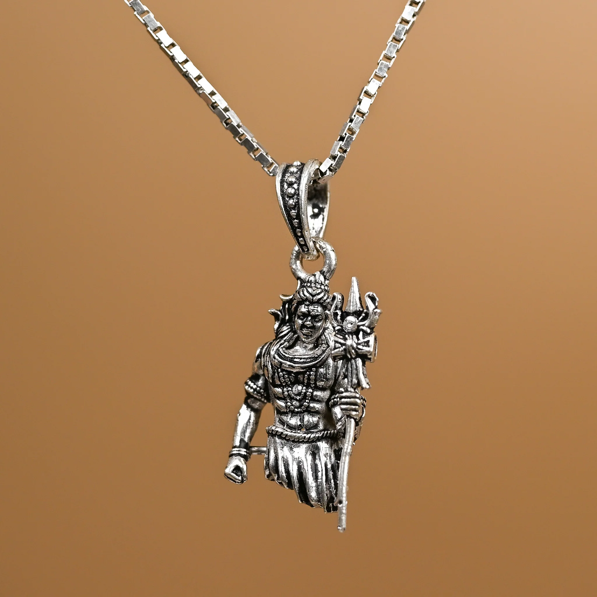 Mahadev Silver Pendent - Image 2
