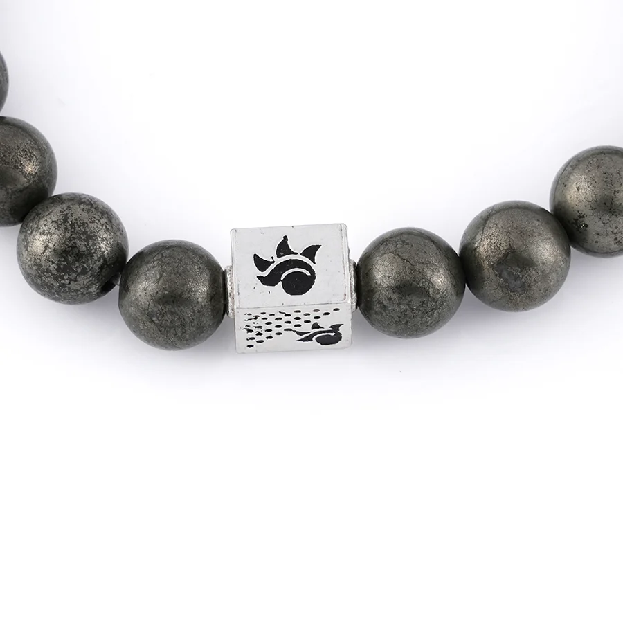 Pyrite Stone Beads Bracelet - Image 5