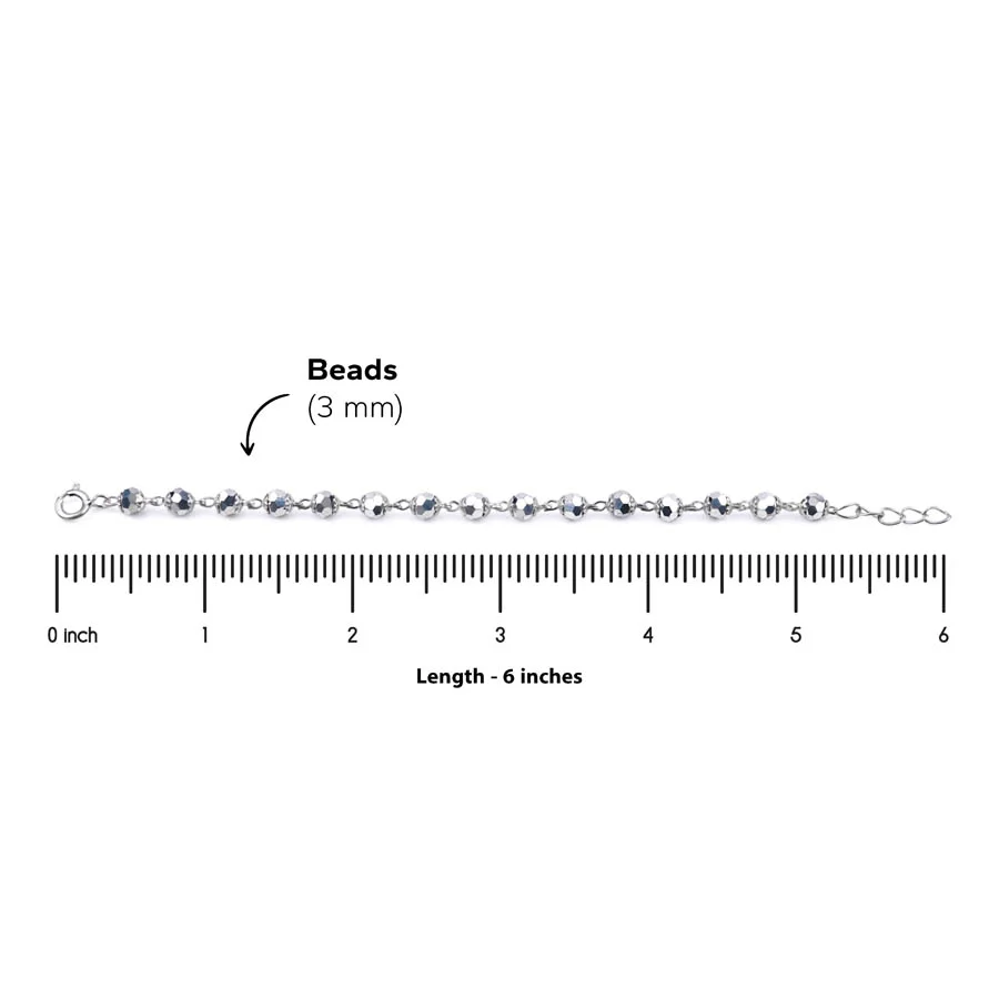 Real Silver Beads Nazariya for Kids - Image 4