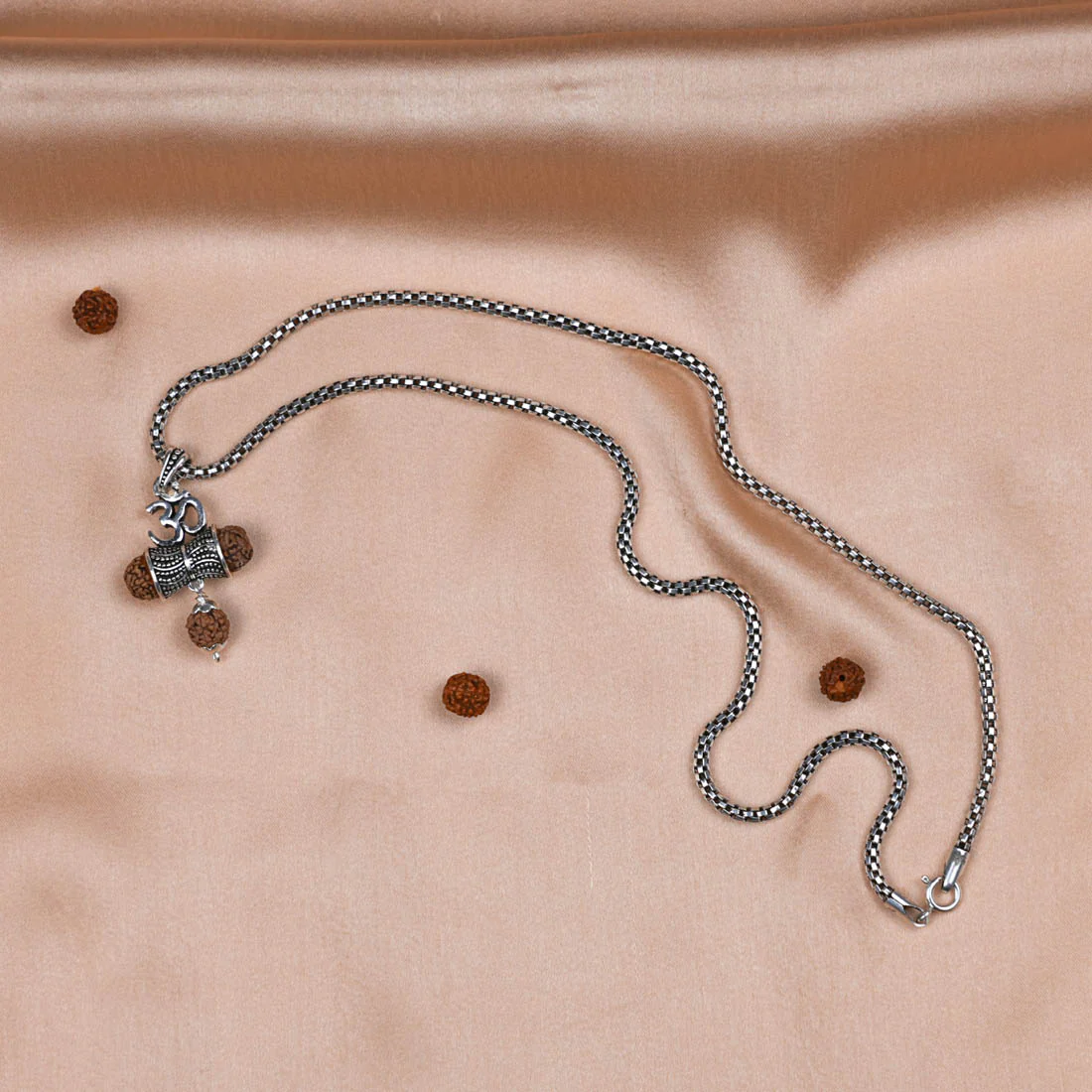 Rudraksha Om Damaru Pendants - Image 3