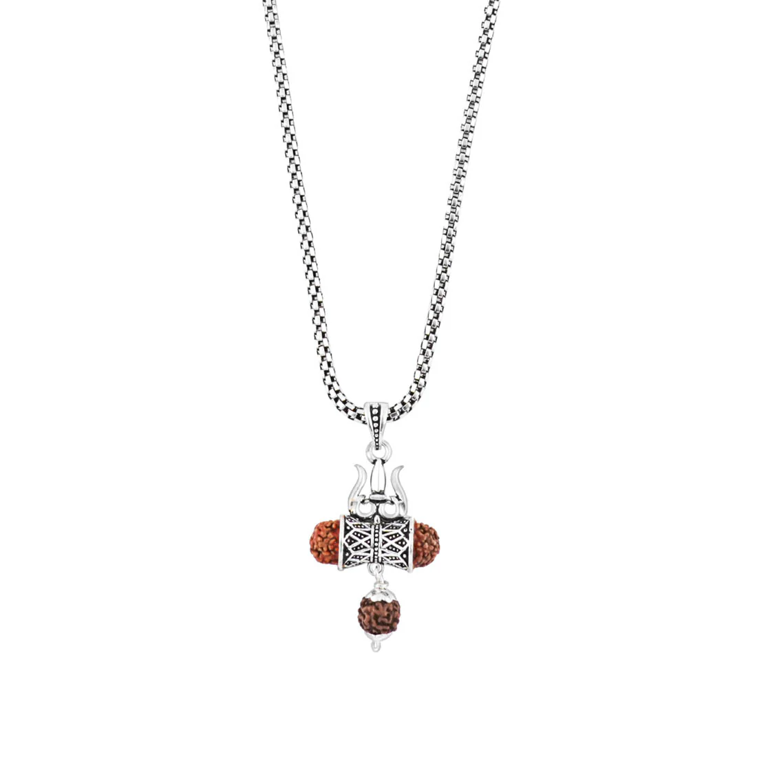 Rudraksha Trishul and Damru Pendant - Image 4
