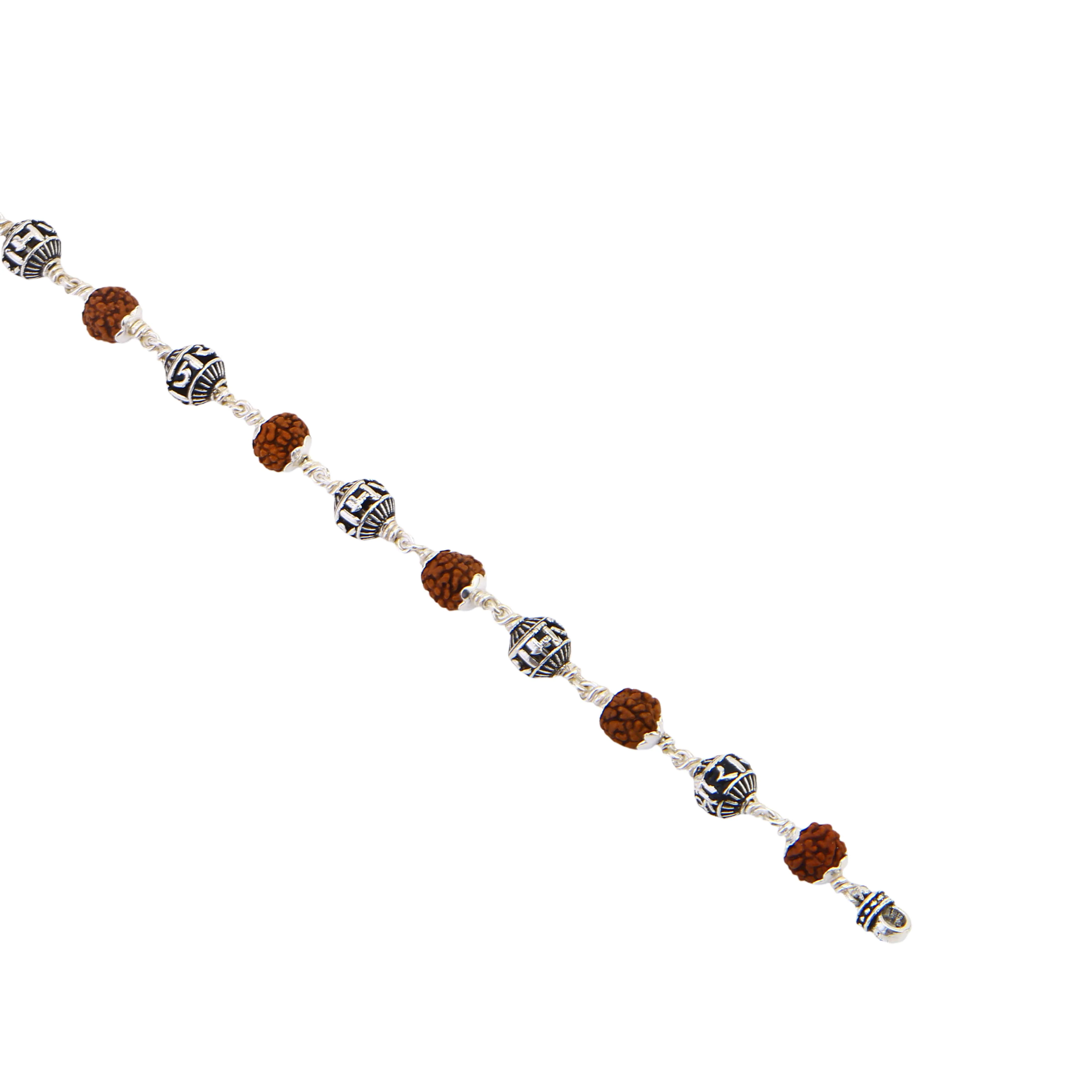 Rudraksha With Jay Shree Ram Bead Bracelet - Image 5