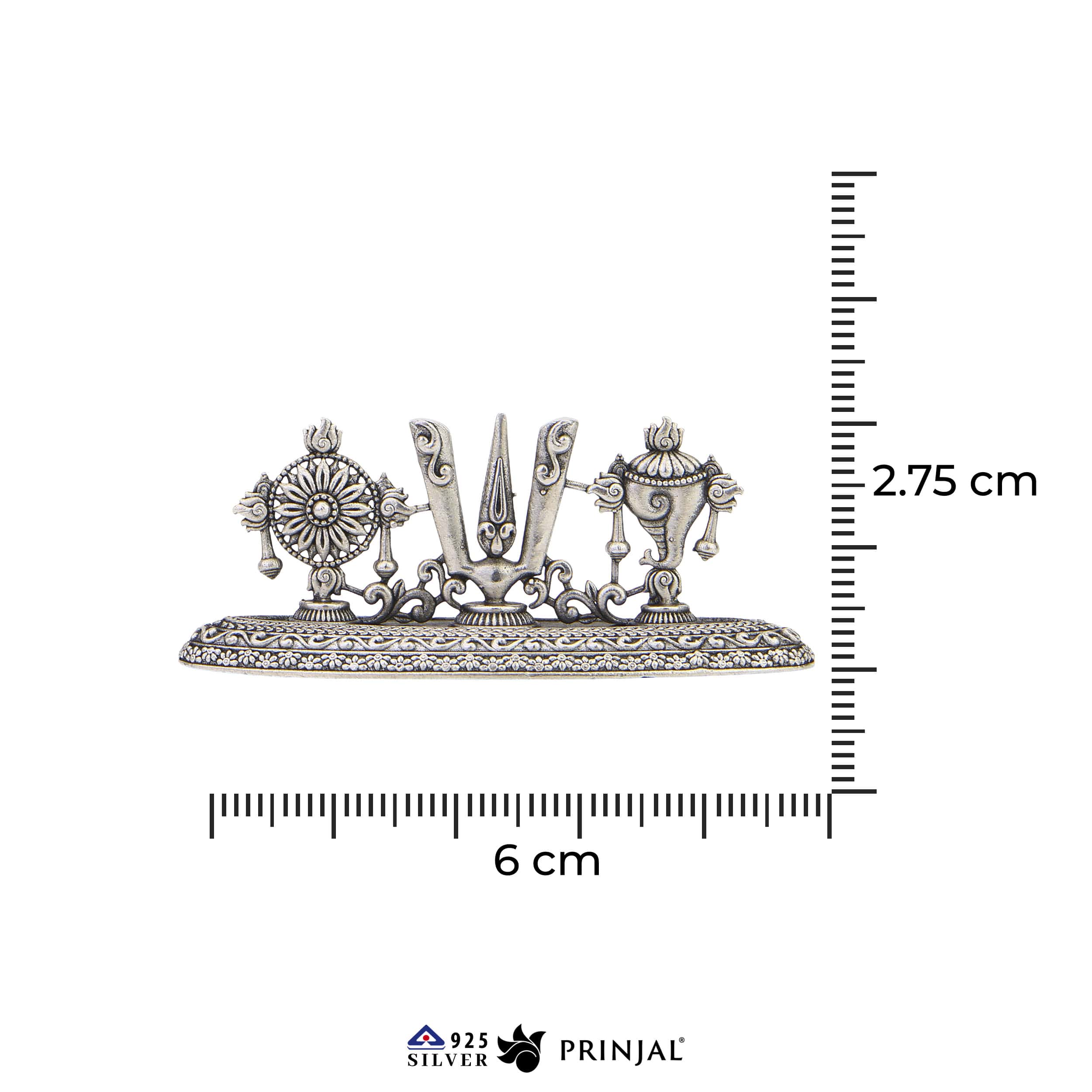 Shanku Chakra Namam Silver Idol - Image 3