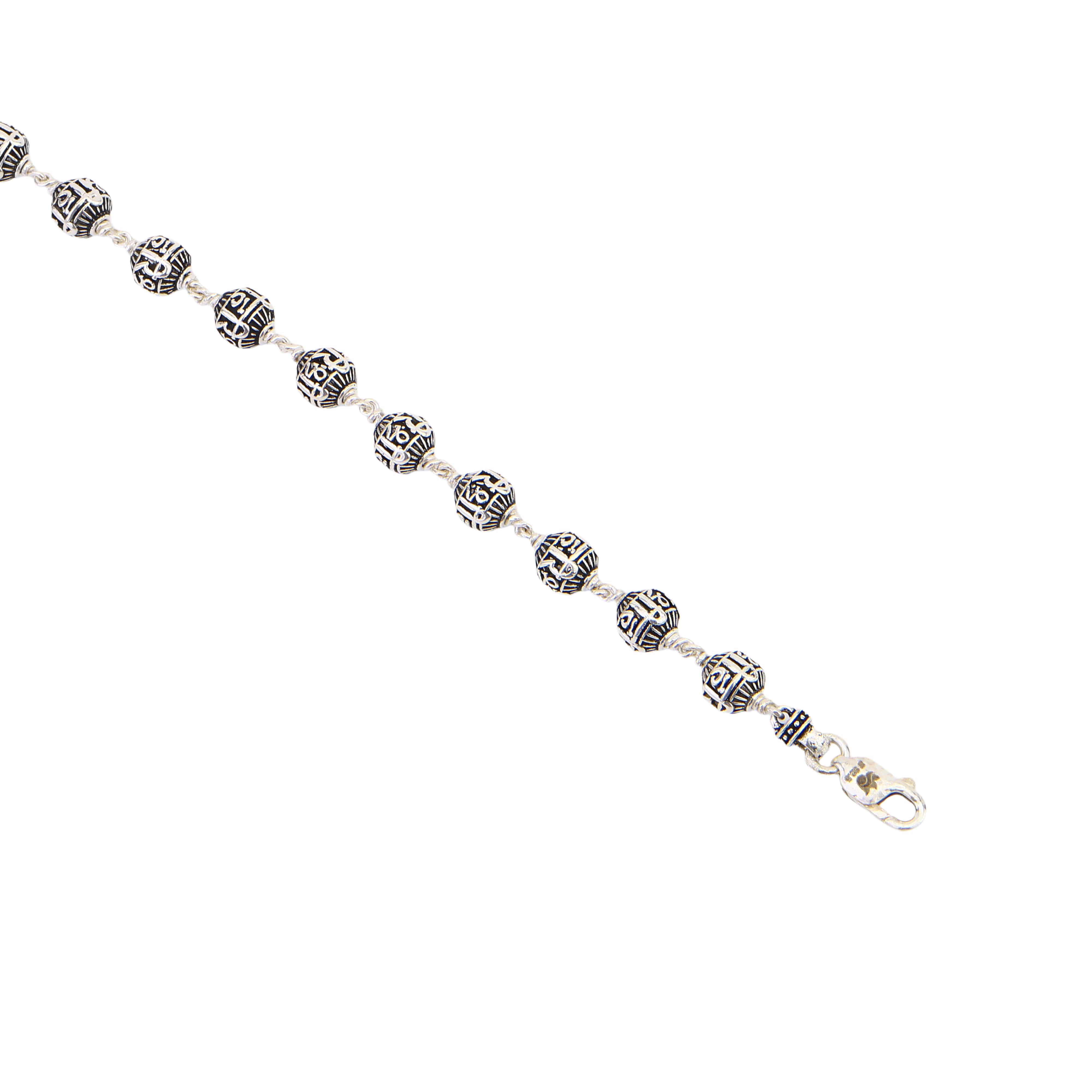 Shree Hari Silver Bead Bracelet - Image 5