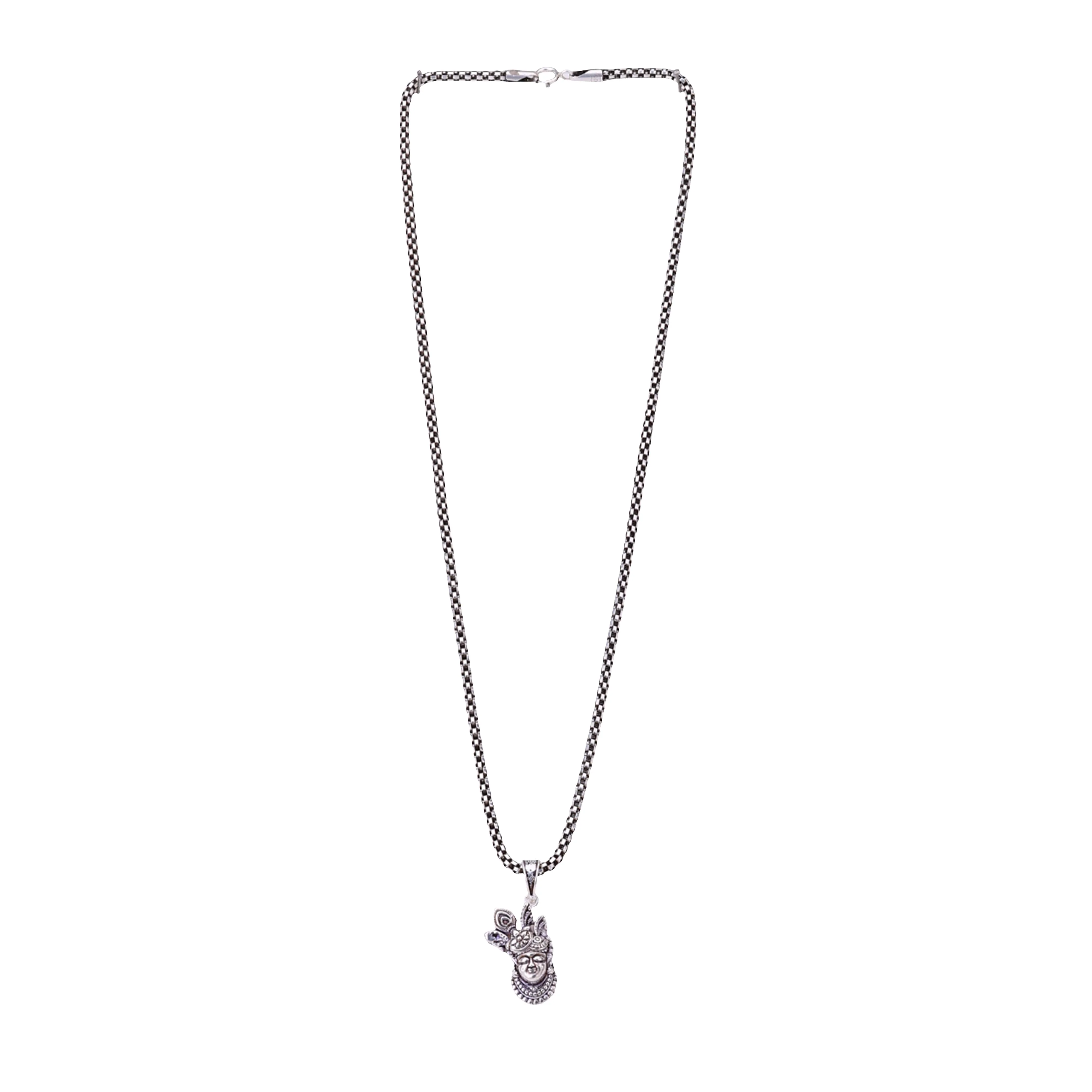 Shrinathji Face Silver Pendant - Image 5