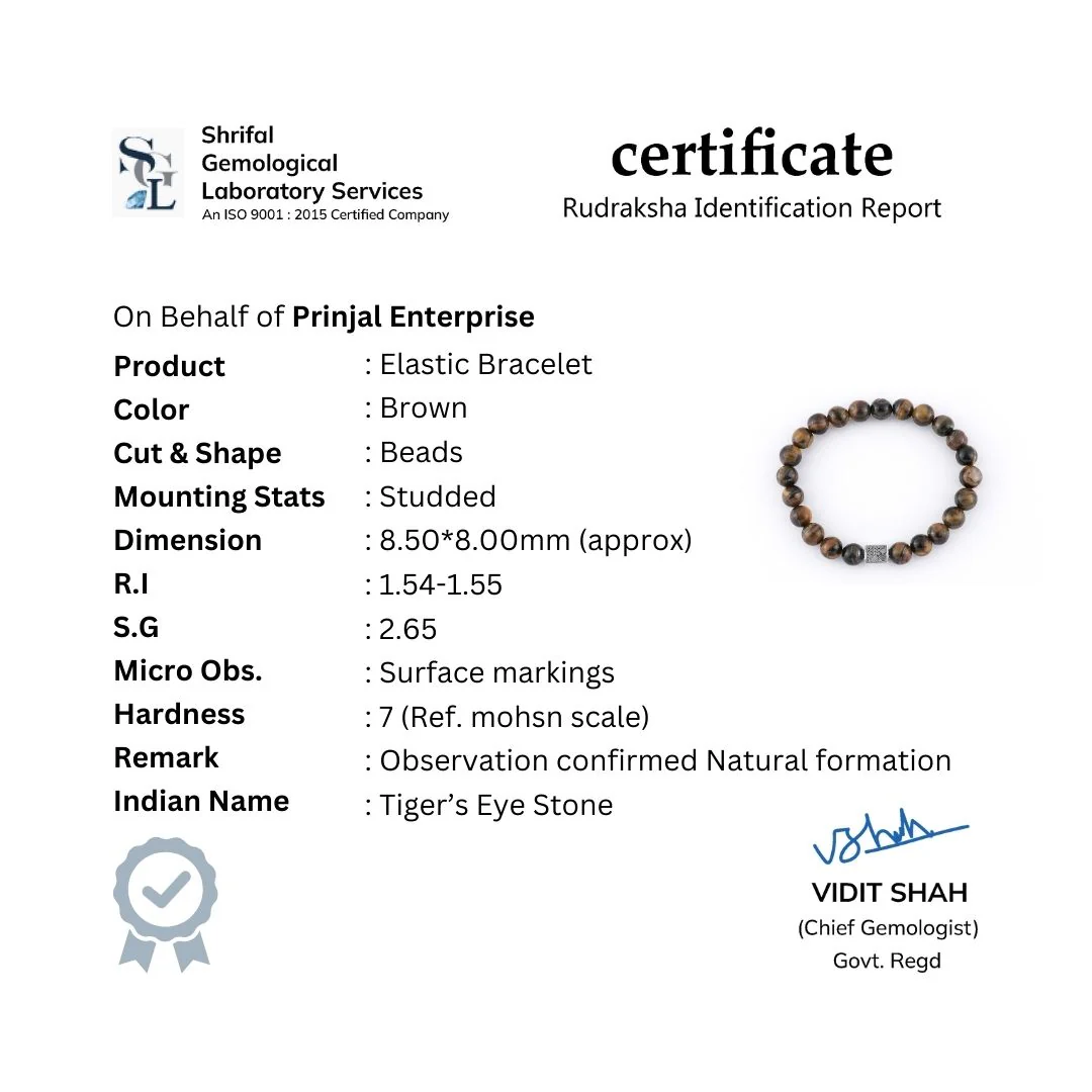 Tiger Eye Stone Beads Bracelet - Image 7